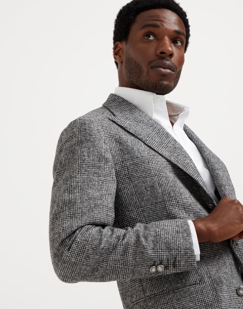 Brunello Cucinelli o1w1db10825 Suit-Type Jacket in Grey Size US M / EU 48-50 / 2 - 2 Thumbnail