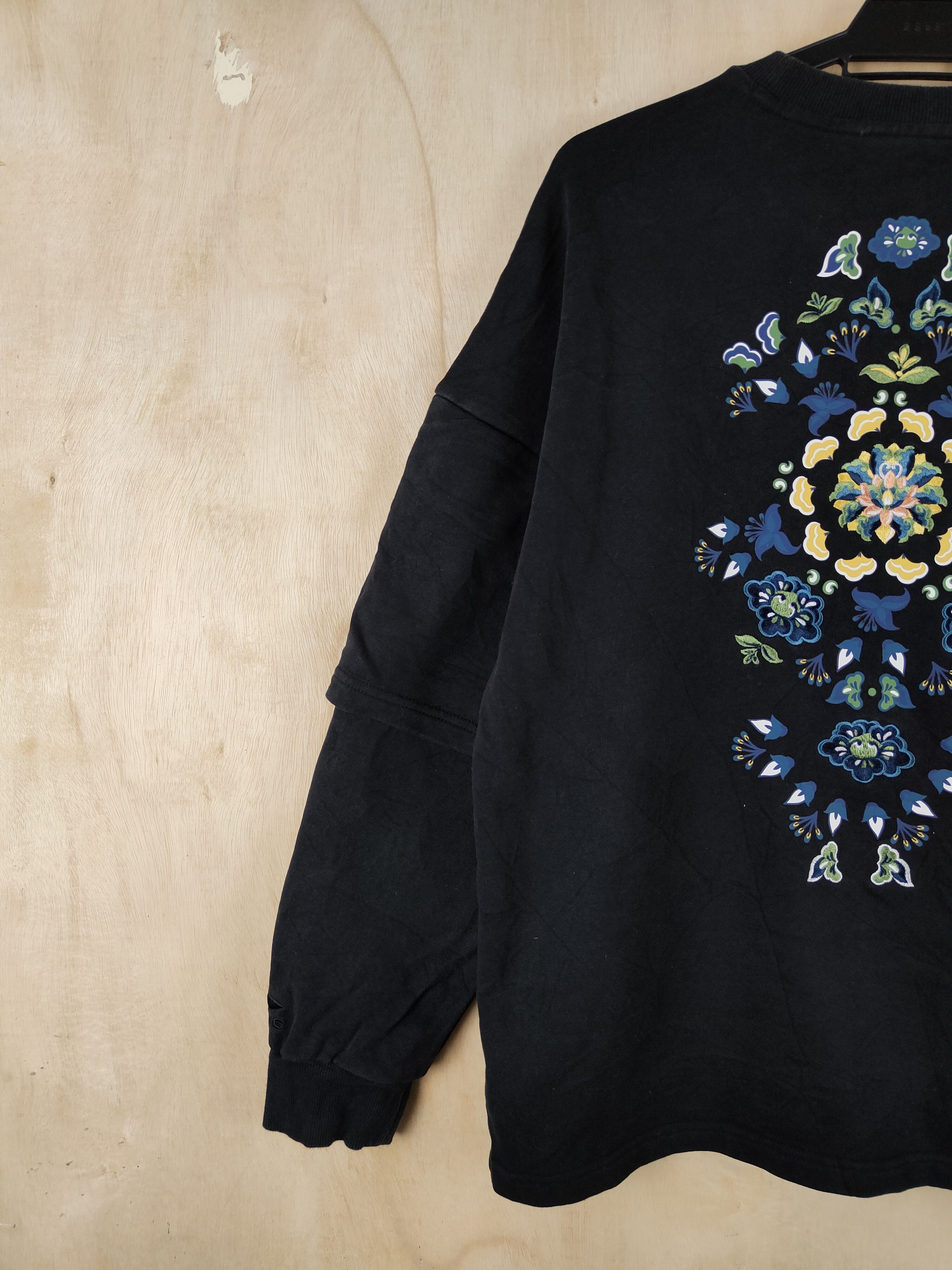 Japanese Brand Japanese Brand art vintage Black Sweatshirts #S2642 Size US M / EU 48-50 / 2 - 2 Thumbnail