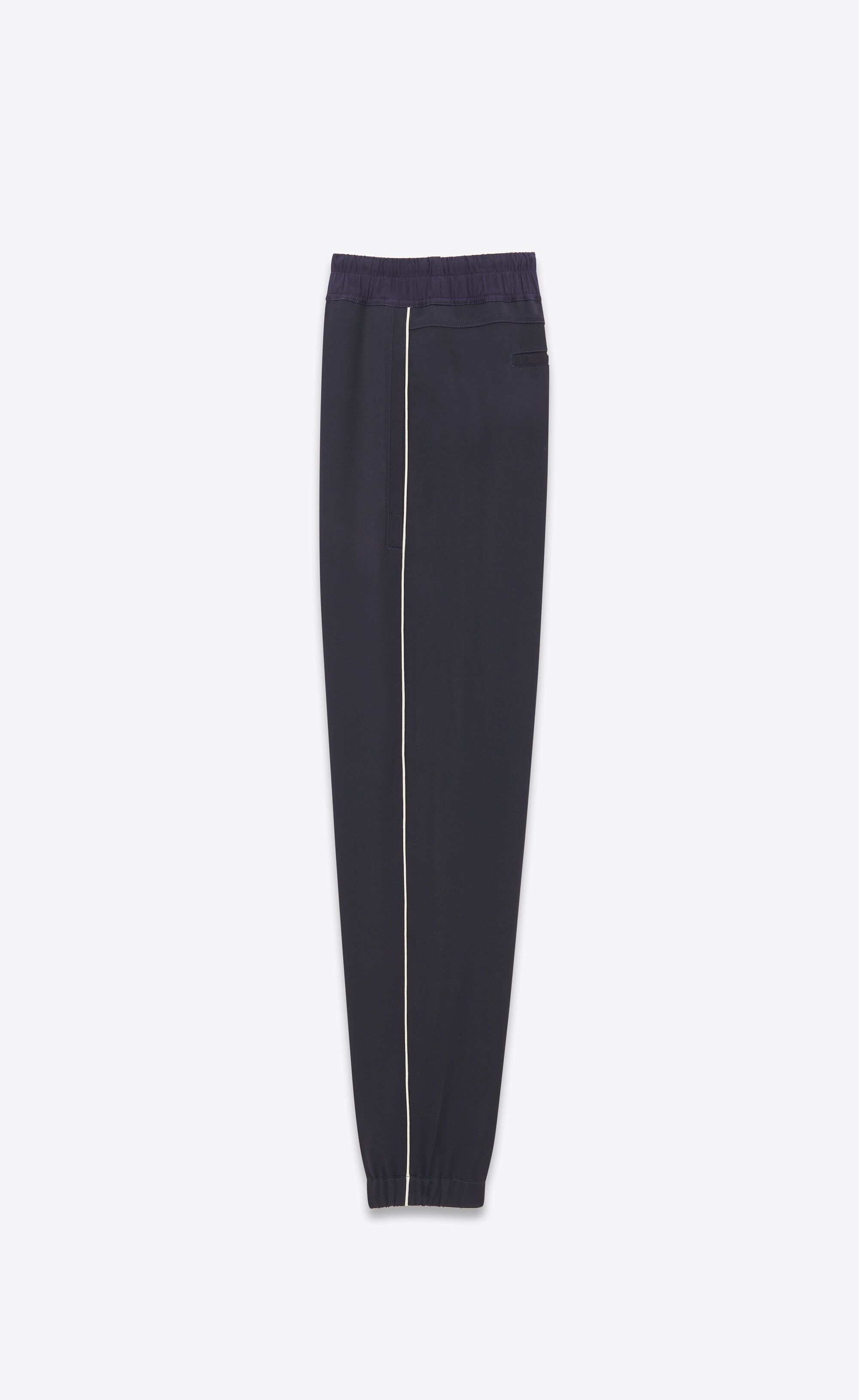 Saint Laurent Paris o1s1wg110125 728960 Sweatpant & Jogger Crepe Satin Size US 32 / EU 48 - 2 Thumbnail