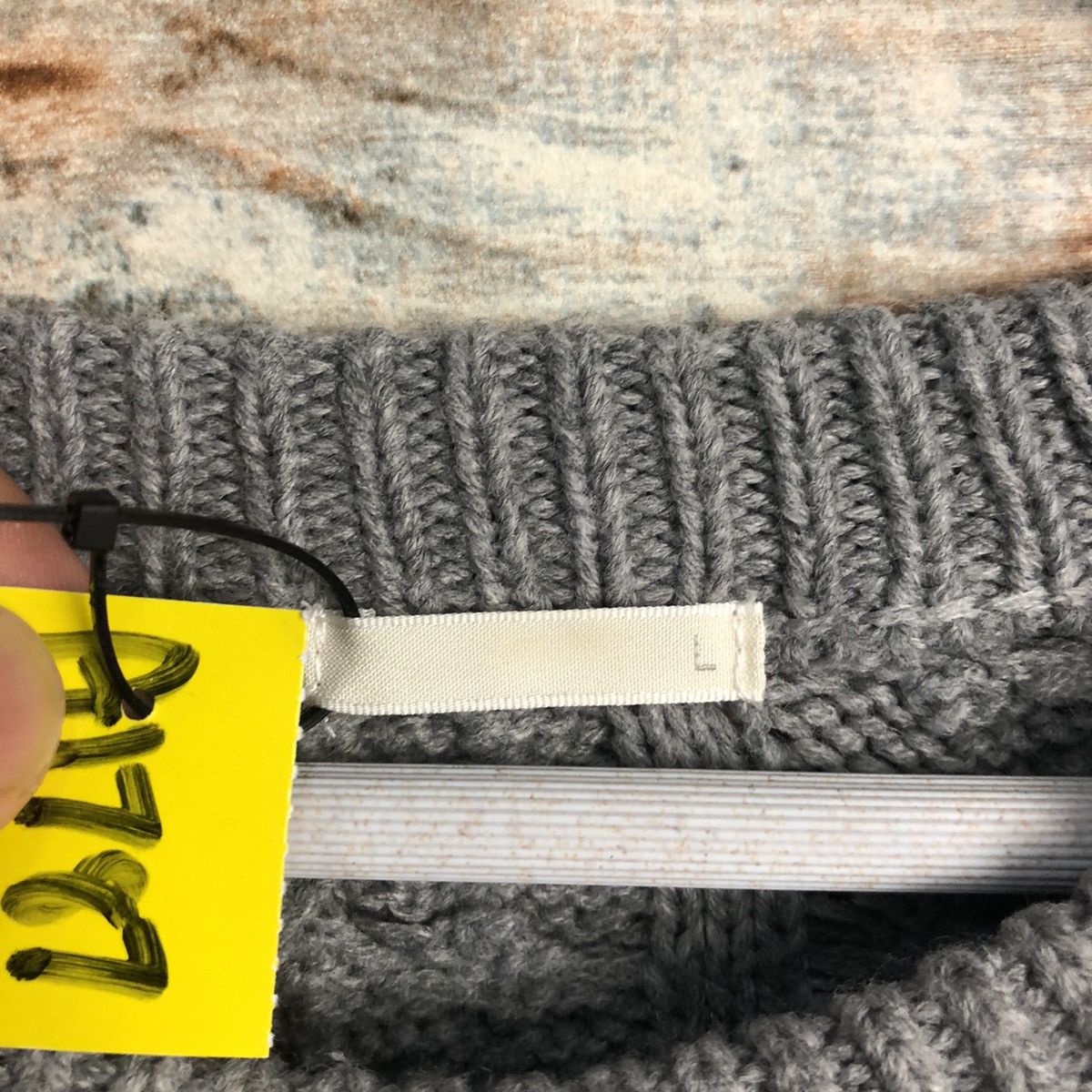 GU × Homespun Knitwear GU japan Grey cable Knitwear #A1787 Size L / US 10 / IT 46 - 9 Thumbnail