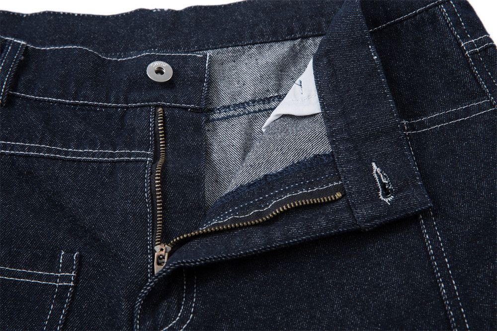 Jean Men's trendy irregular stitching wide-leg scimitar jeans Size US 32 / EU 48 - 3 Thumbnail