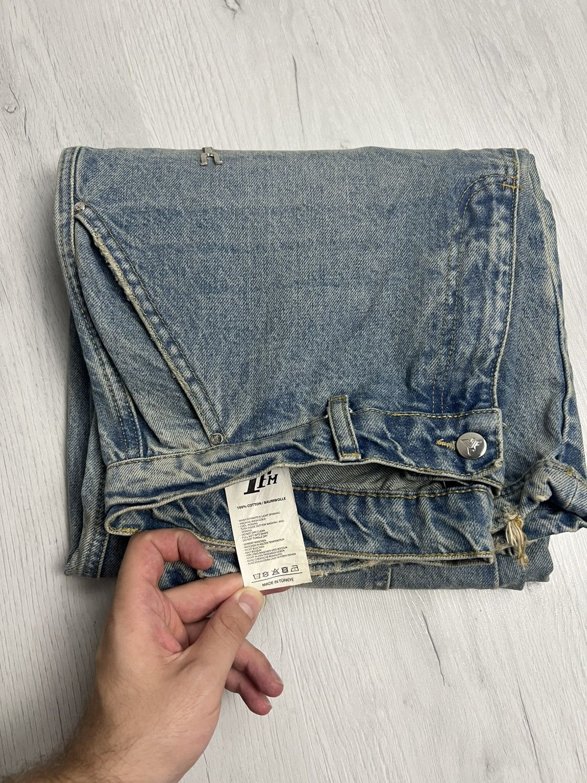 Designer YFM Denim Jeans Blue Size US 34 / EU 50 - 5 Thumbnail