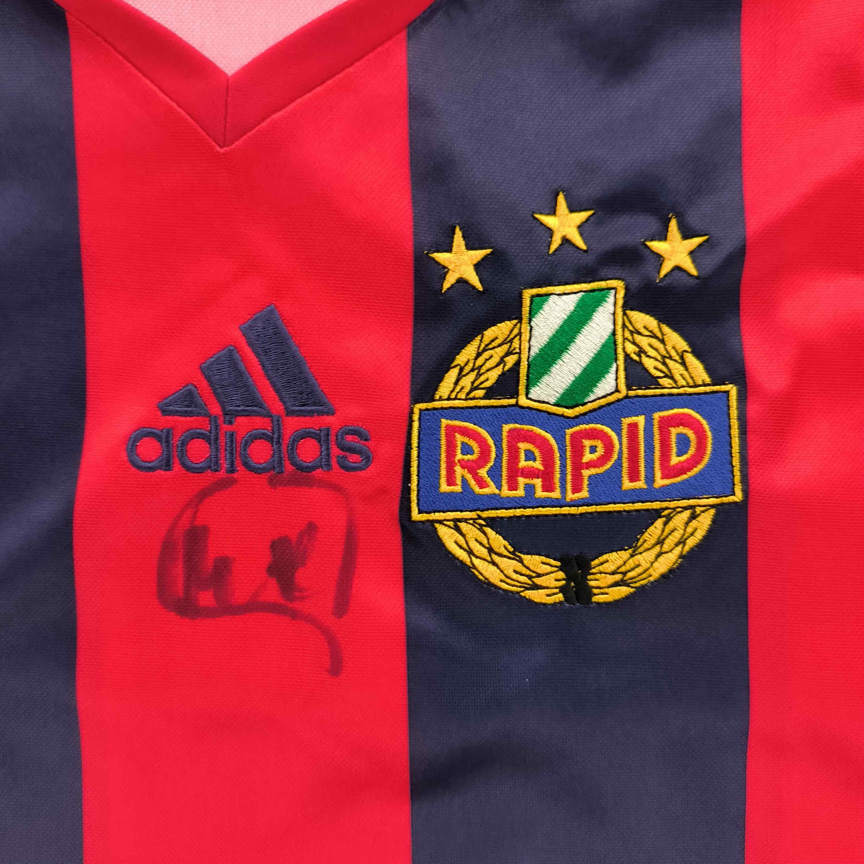 Adidas SIGNED Rapid Wien 2004-06 Adidas away football jersey sz XL Size US XL / EU 56 / 4 - 3 Thumbnail