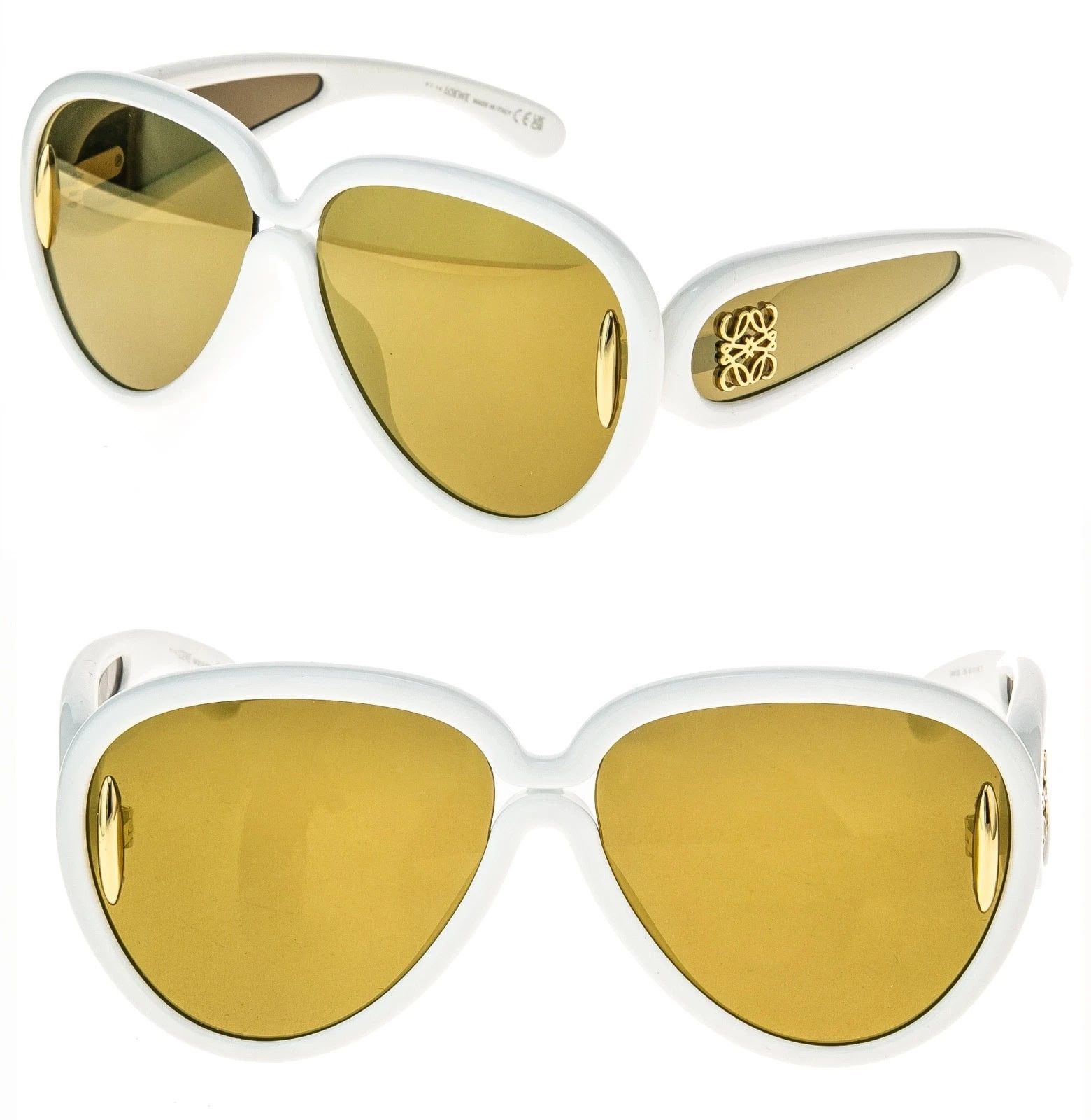 Loewe LOEWE LW40132I 40132 ANAGRAM PAULA IBIZA Mask White Sunglass Size ONE SIZE - 1 Thumbnail