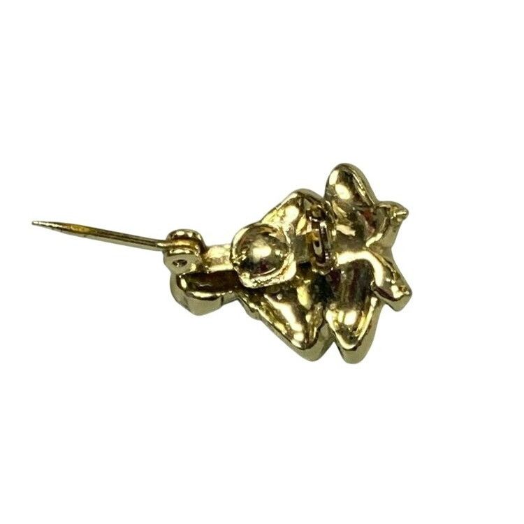 Other Rare Vintage Gold Tone Genie Fortune Teller Brooch With Pear Size ONE SIZE - 3 Thumbnail