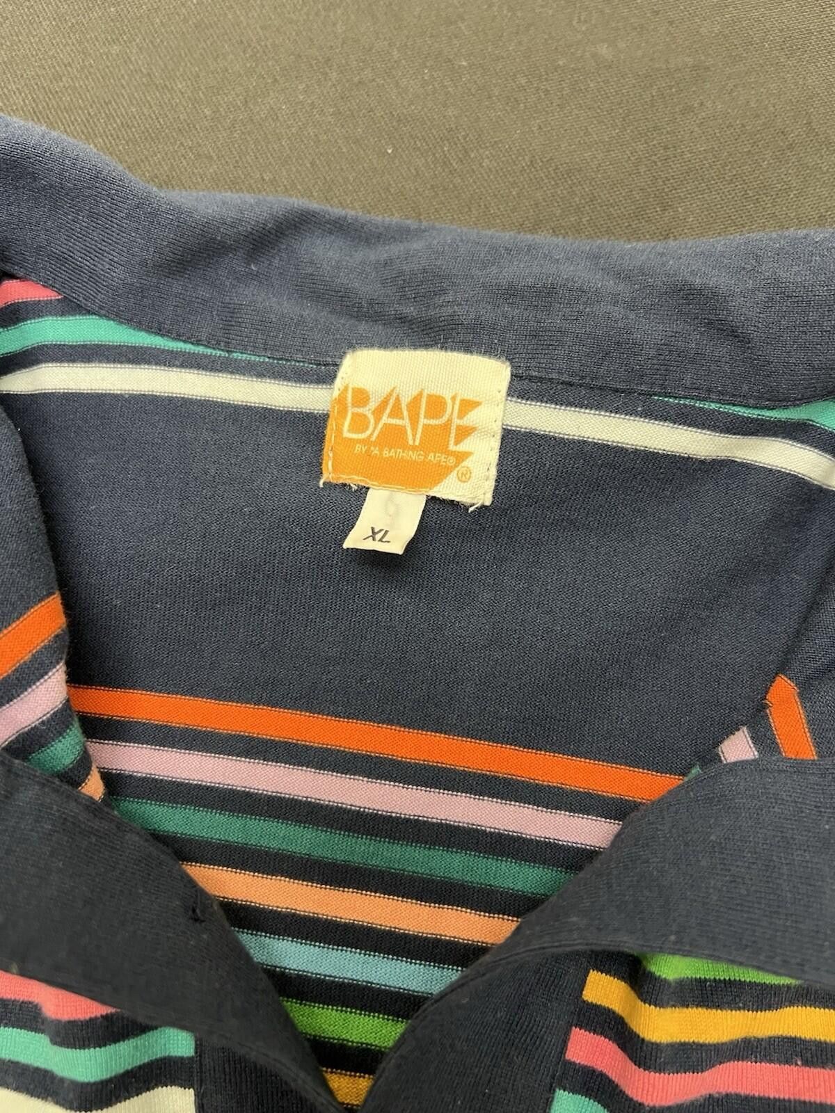 Bape A BATHING APE BAPE RAINBOW POLO XL Size US XL / EU 56 / 4 - 2 Thumbnail