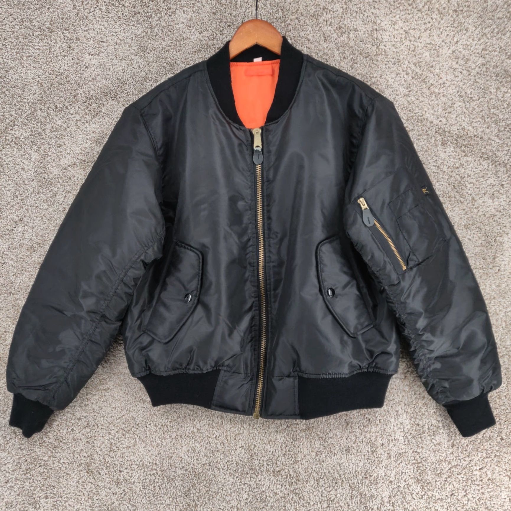 Rothco VINTAGE Rothco MA-1 Jacket Mens Small Reversible Bomber Flight Nike? Size US S / EU 44-46 / 1 - 2 Thumbnail