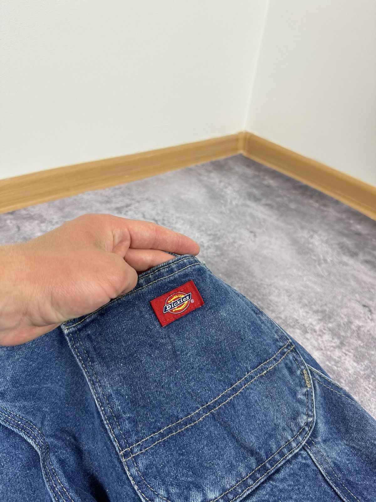 Dickies Vintage Dickies USA Cargo Denim Carpenter Hype Work Pants Size US 38 / EU 54 - 9 Thumbnail