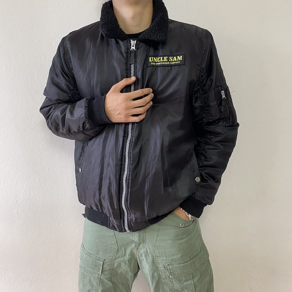 Vintage Vintage Military MA1 USA Bomber Jacket Uncle Sam Size US M / EU 48-50 / 2 - 5 Thumbnail