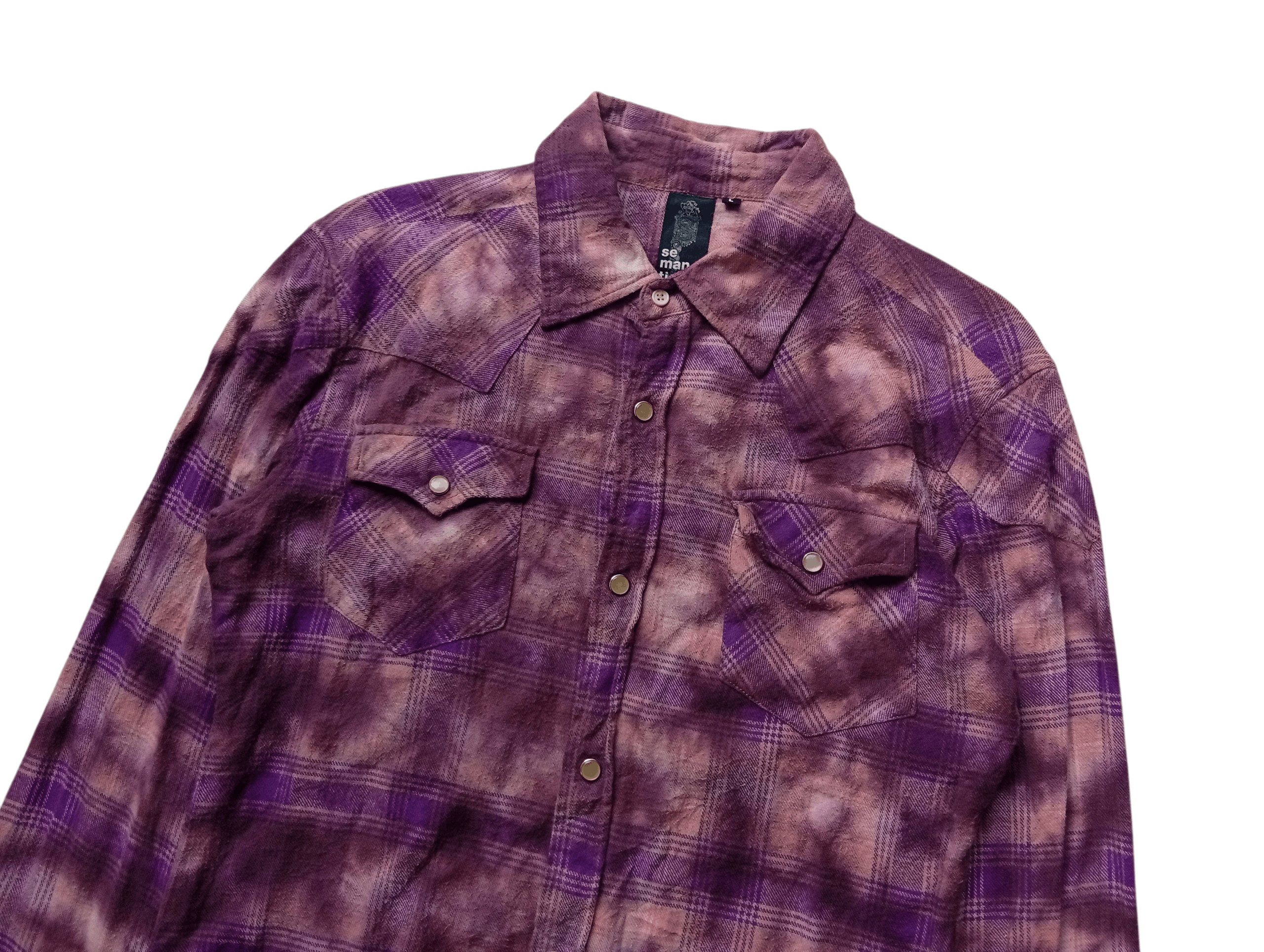 semanticdesign purple dyed western shirt Size US L / EU 52-54 / 3 - 2 Thumbnail