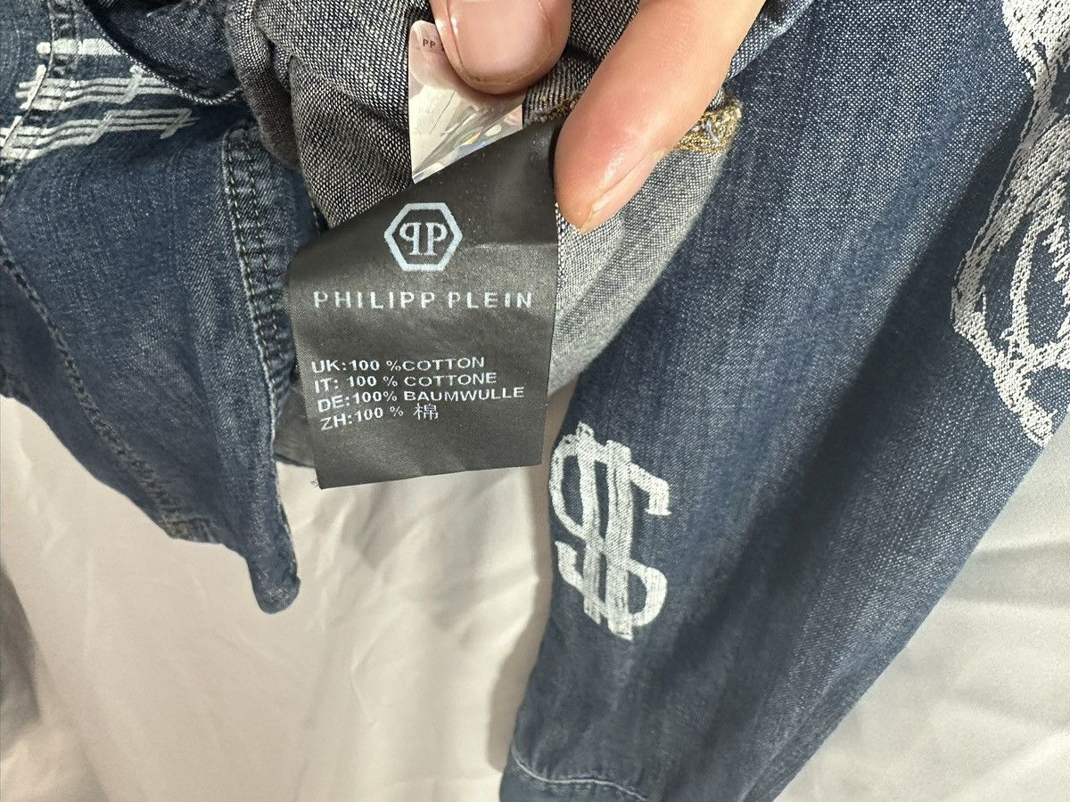 Philipp Plein Philipp Plein Denim Shirt Size US XL / EU 56 / 4 - 12 Thumbnail