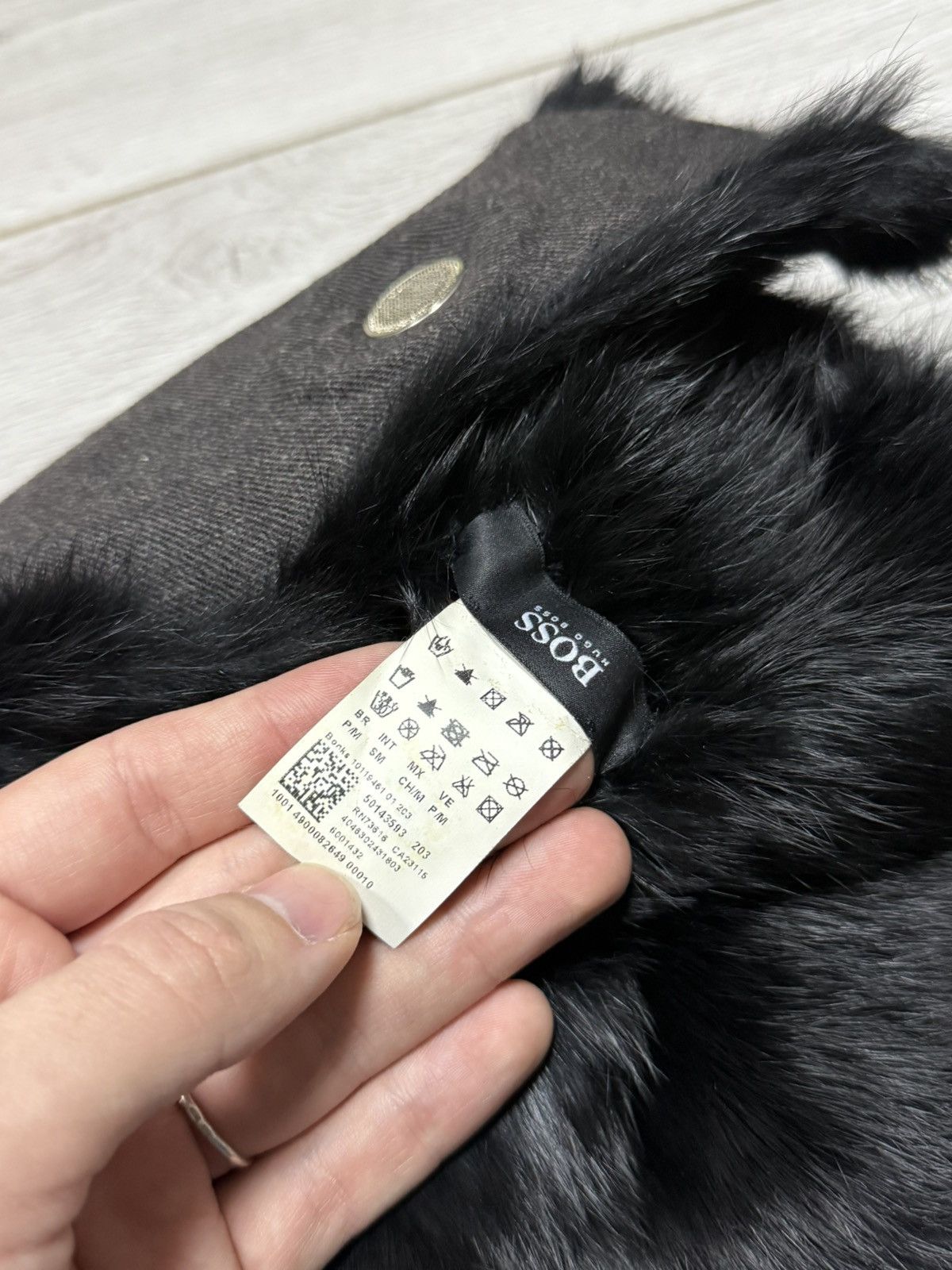 Hugo Boss Hugo Boss real rabbit fur + wool RARE ushanka hat Size ONE SIZE - 4 Thumbnail