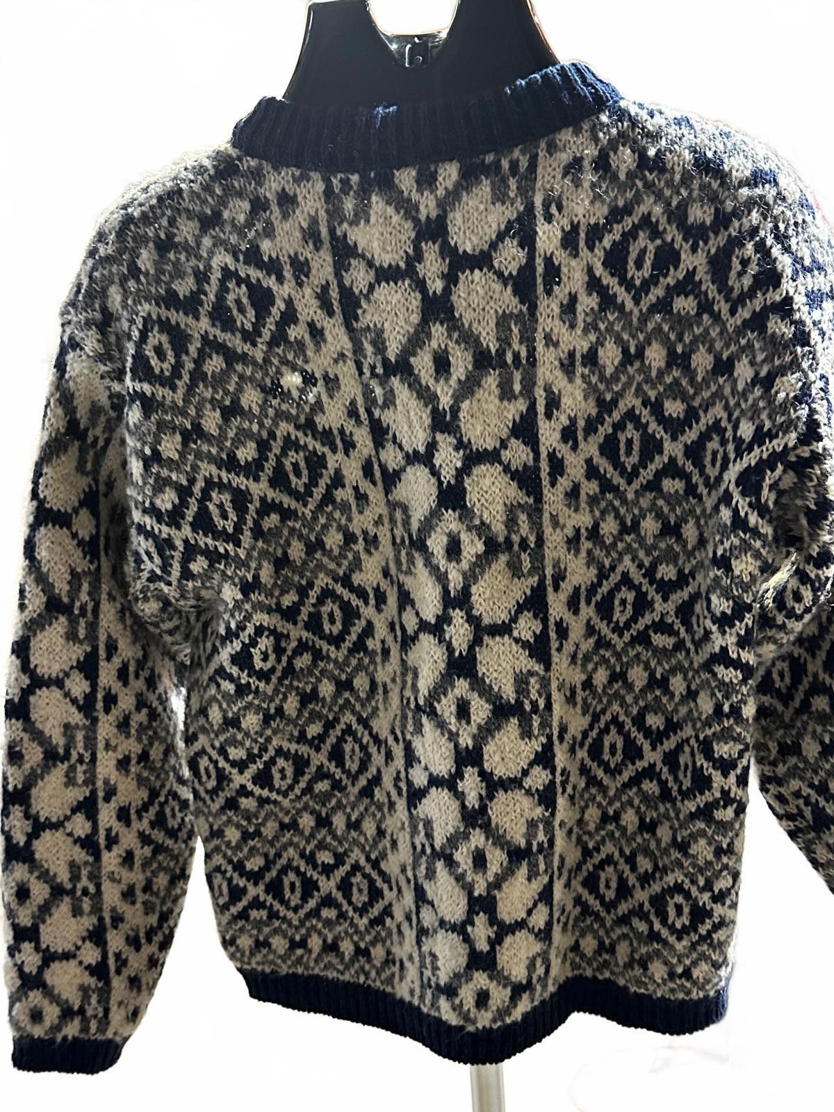 Rei Vintage REI Norwegian Wool Cardigan M Nordic Fair Isle Size M / US 6-8 / IT 42-44 - 2 Thumbnail