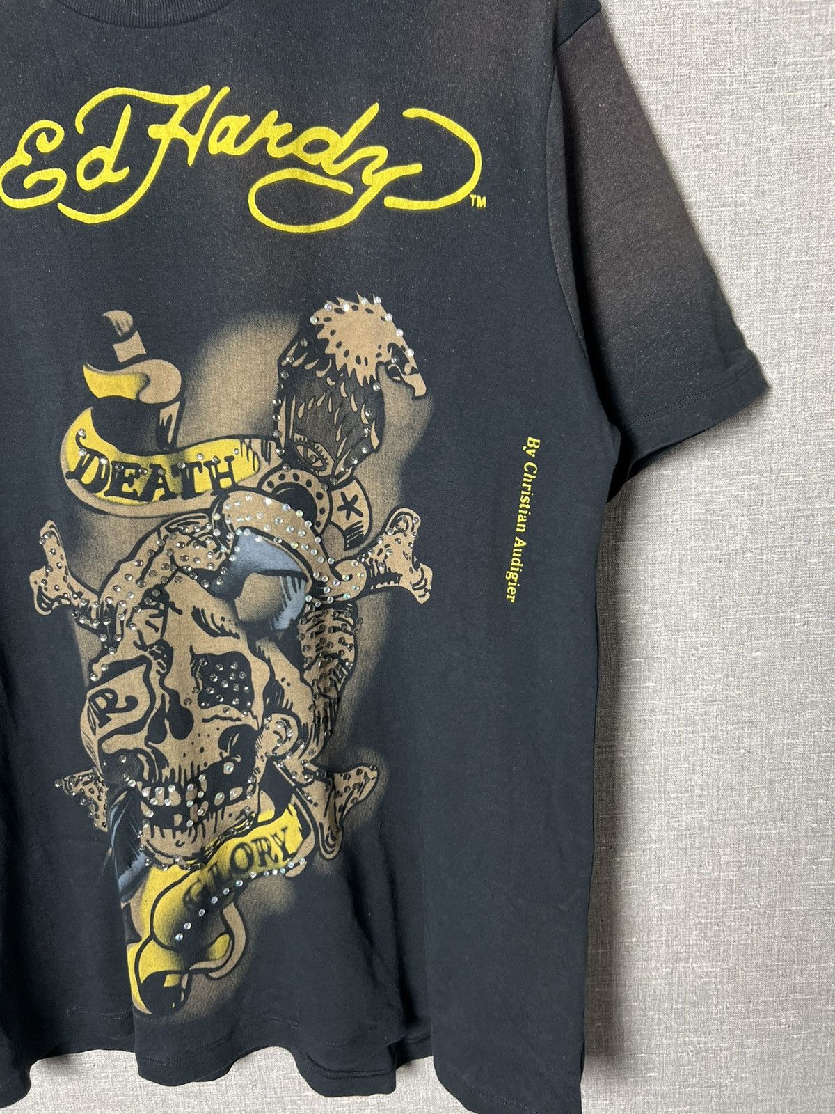 Ed Hardy Y2K Ed Hardy by Christian Audigier Big Logo Rare Print Tee Size US L / EU 52-54 / 3 - 6 Thumbnail