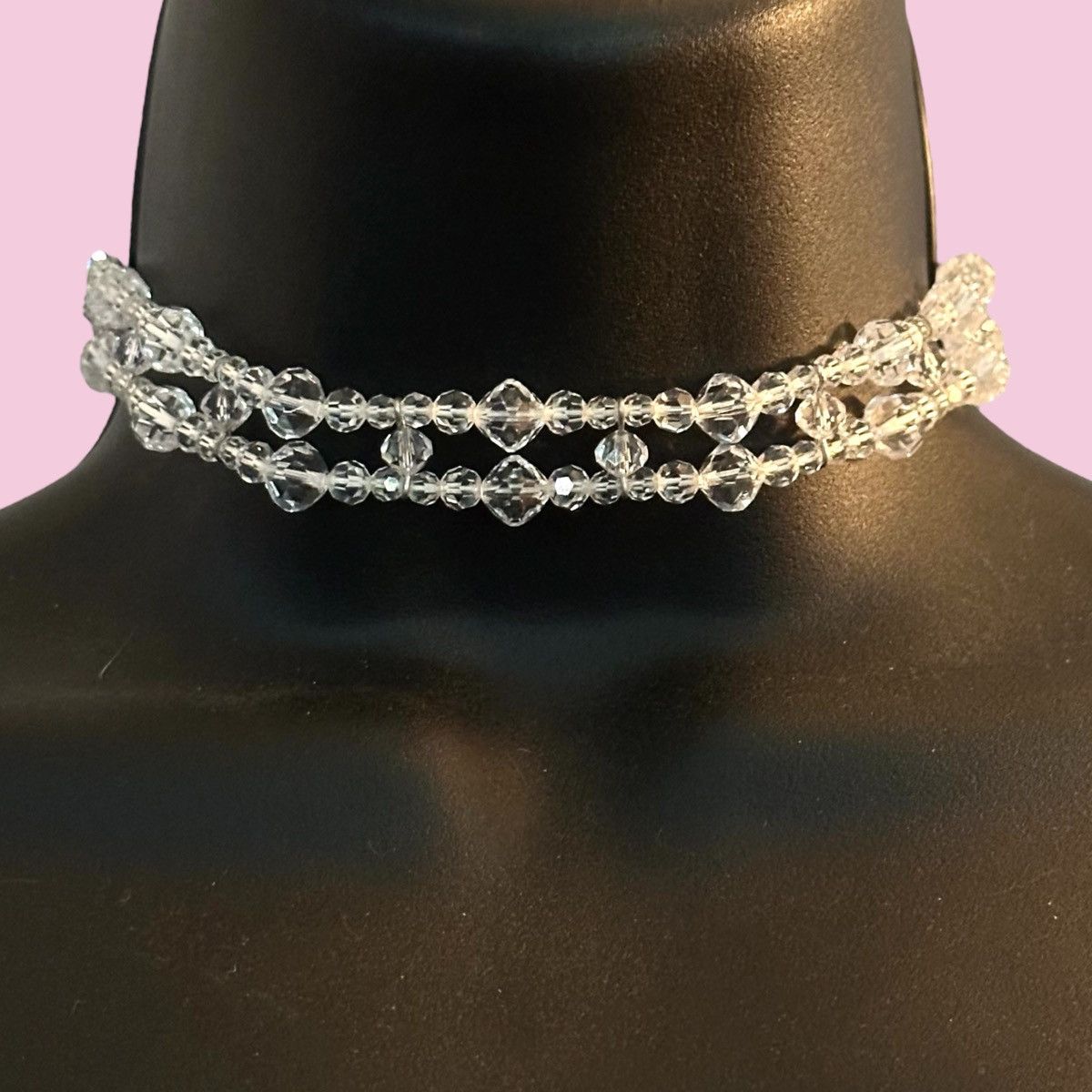 Swarovski × Vintage Vintage Swarovski Crystal bead choker necklace Size ONE SIZE - 1 Thumbnail