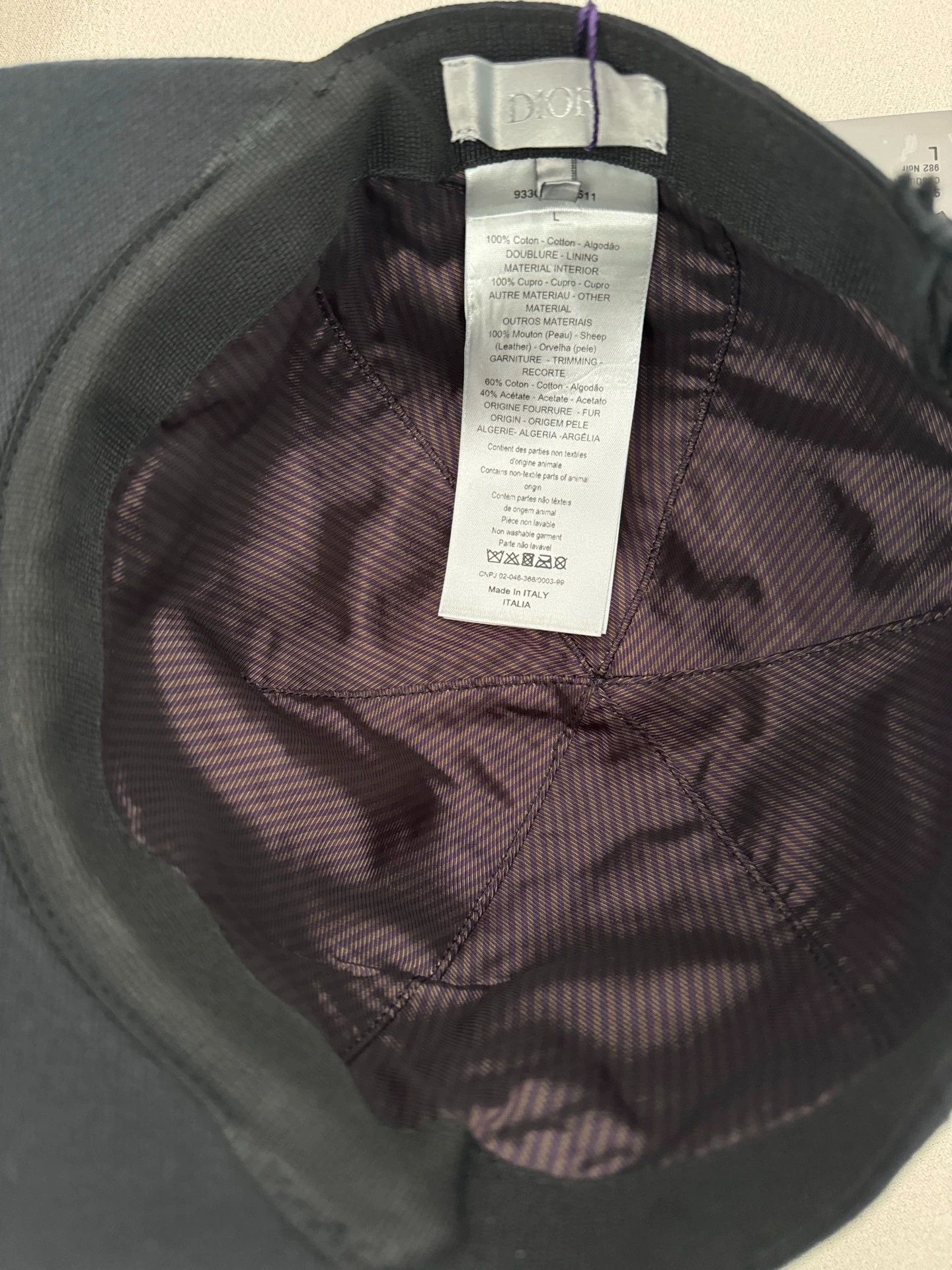 Dior Dior x Kaws baseball cap L black bees embroidery leather Size ONE SIZE - 7 Thumbnail