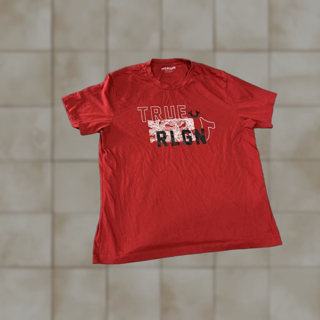 True Religion True Religion Shirt Mens 2XL Red Logo Graphic Tee T-Shirt Crewneck Short Sleeve Size US XXL / EU 58 / 5 - 1 Thumbnail