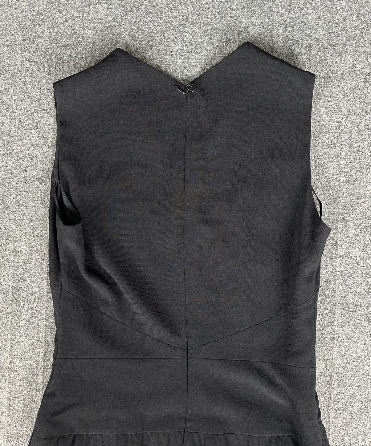 Chanel Chanel - Karl Lagerfeld S/S98 V-Neck Narrow Waist Wool Dress Size XS / US 0-2 / IT 36-38 - 10 Thumbnail