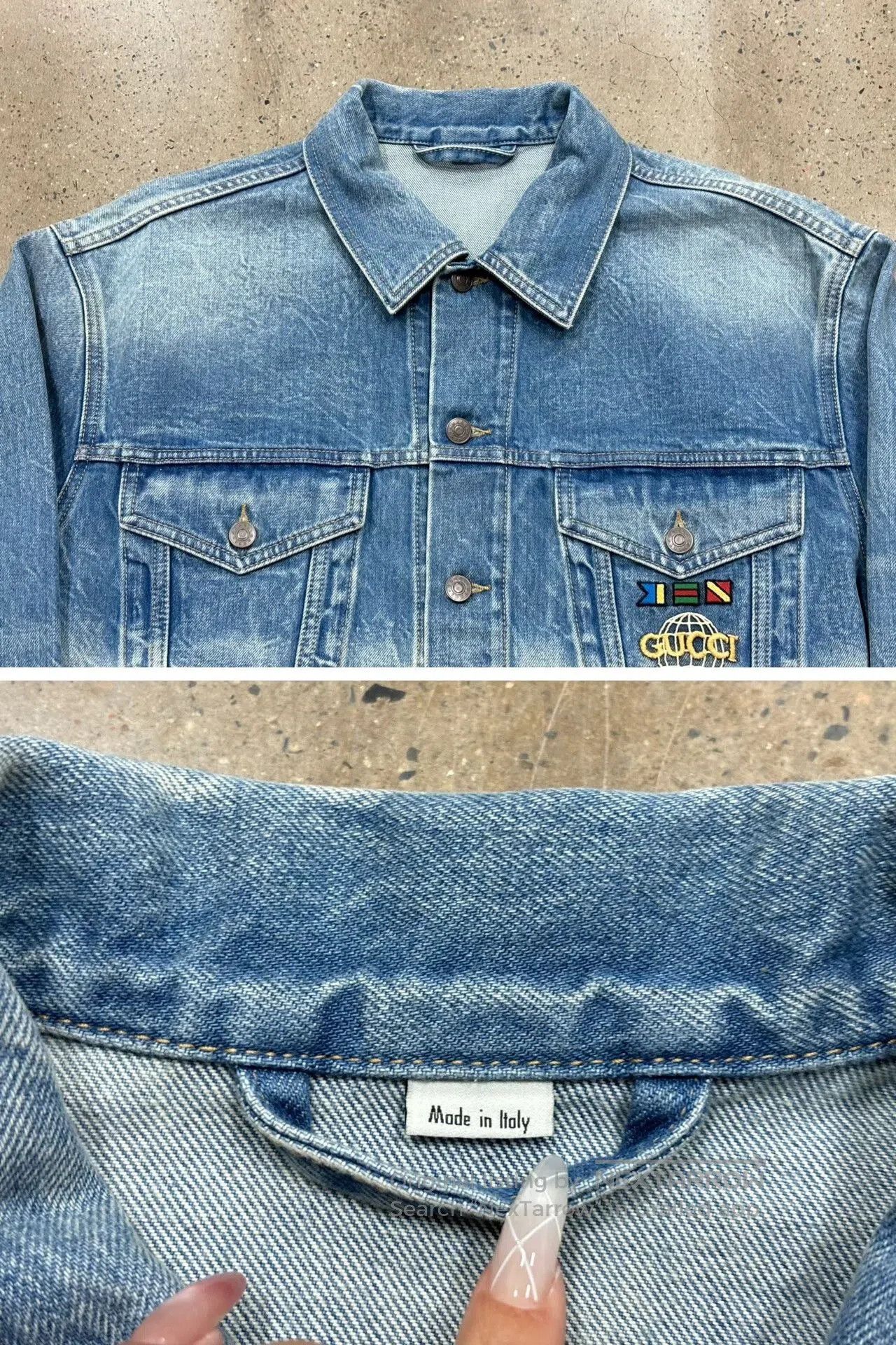 Gucci Gucci Vintage Logo Denim Jacket. Size US M / EU 48-50 / 2 - 5 Thumbnail