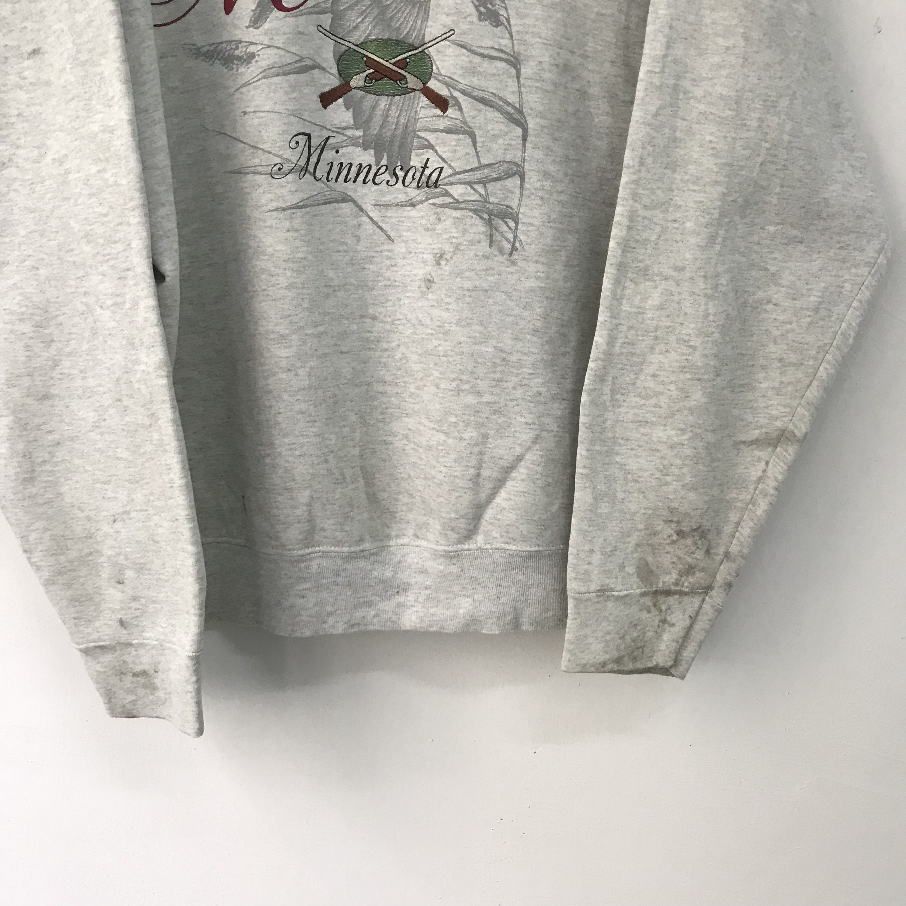 Vintage Vintage 90's Mallard Graphic Gray Sweatshirt Xlarge - 405 Size US XL / EU 56 / 4 - 5 Thumbnail