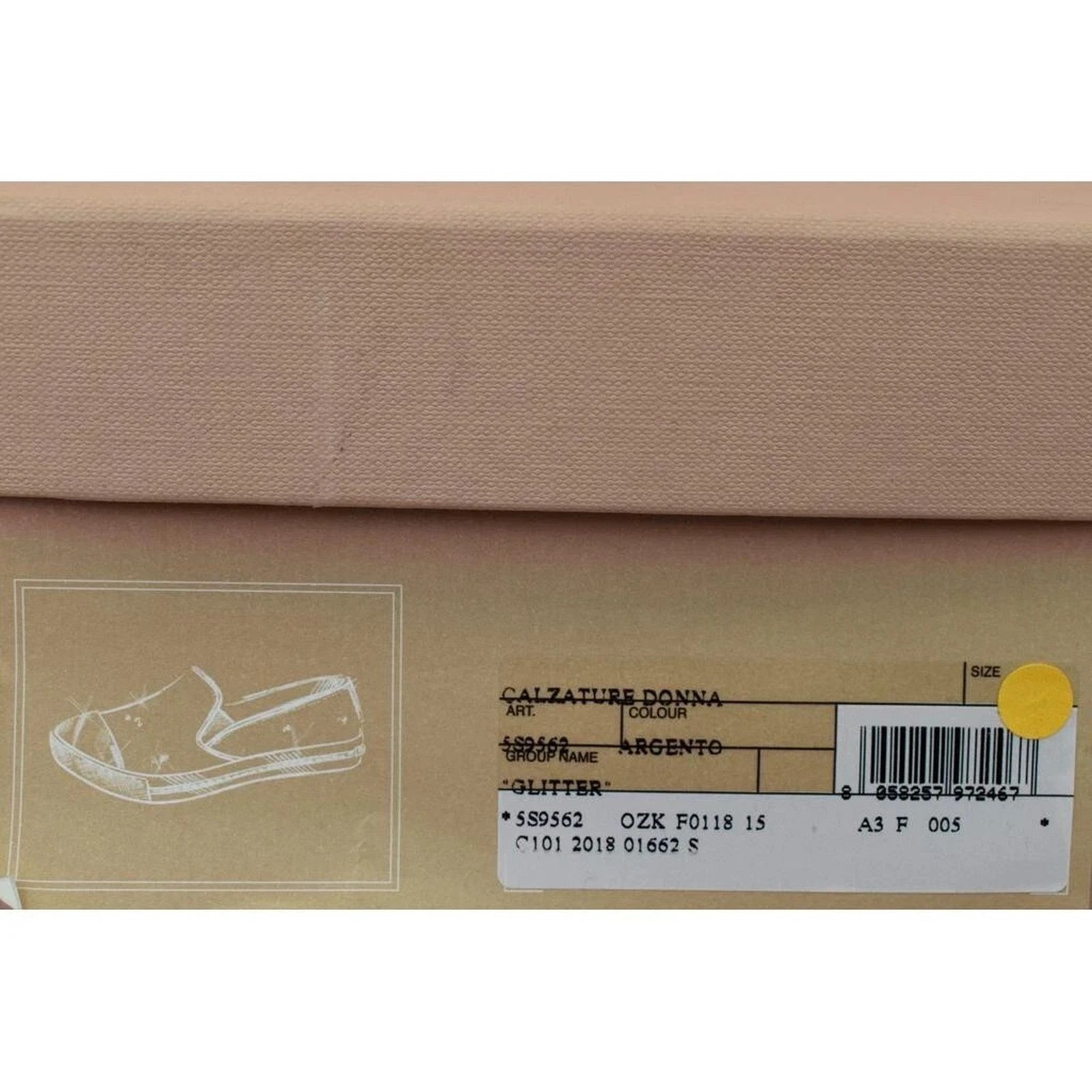 Miu Miu MIU MIU PRADA SILVER GLITTER METAL CAP TOE LOGO SNEAKERS 41 Size US 11 / IT 41 - 9 Thumbnail