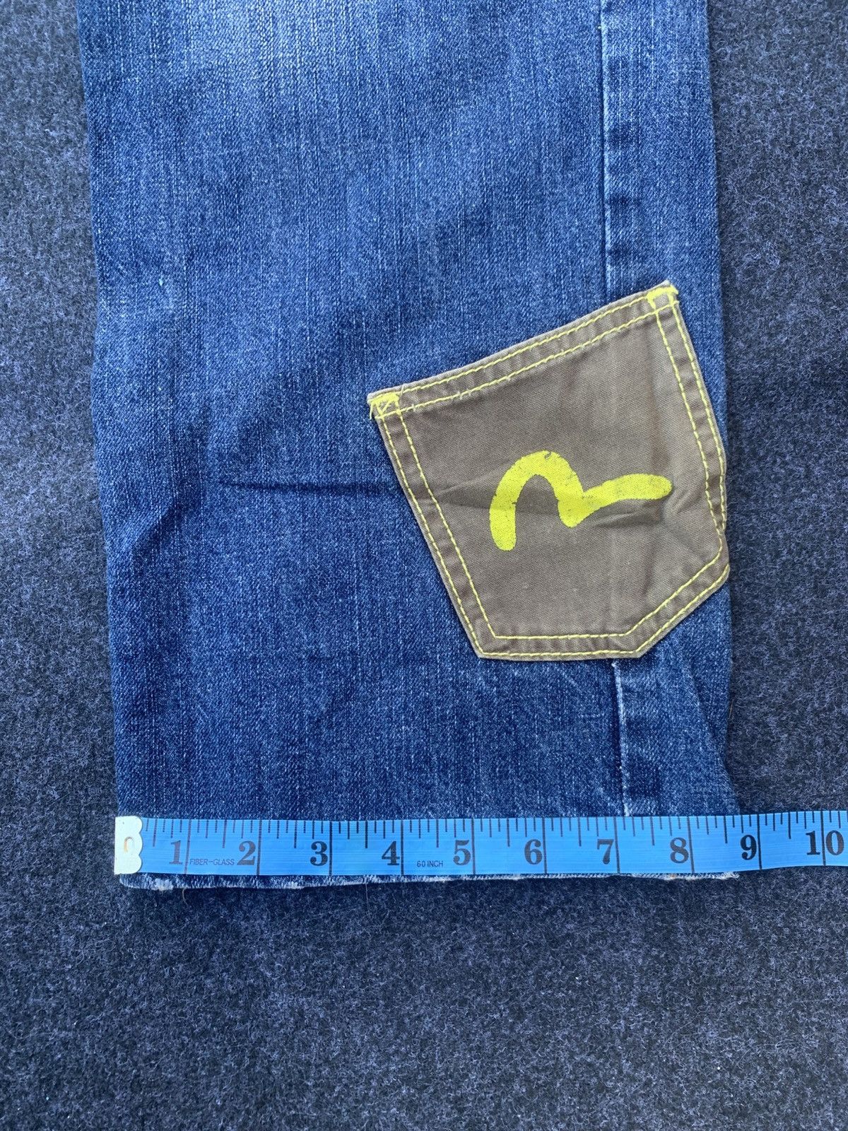 Japanese Brand Vintage Big Stroke Multi-Pocket Denim Jeans (Evisu Style) Size US 29 - 8 Thumbnail