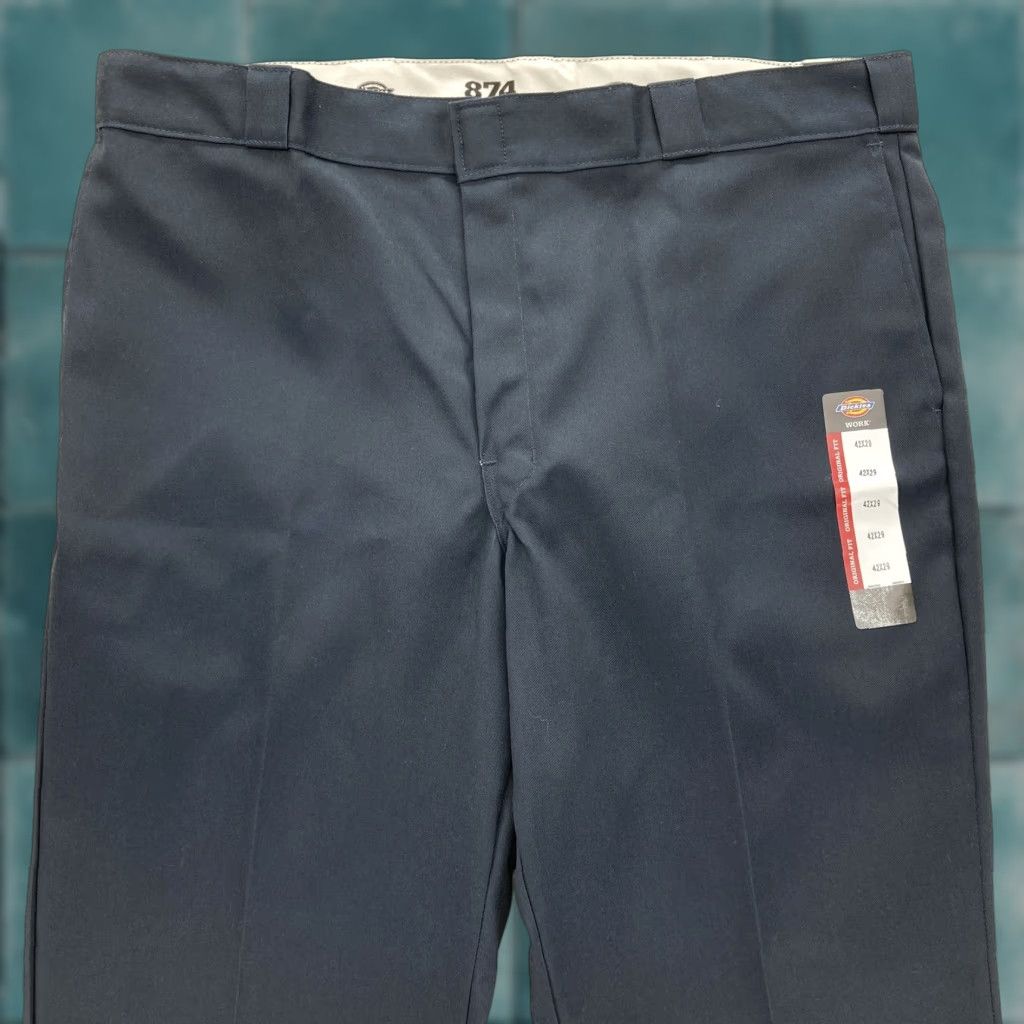 Dickies Dickies 874 Work Pants Mens 42x29 Navy Blue Original Fit Durable Workwear New Size US 42 / EU 58 - 1 Thumbnail