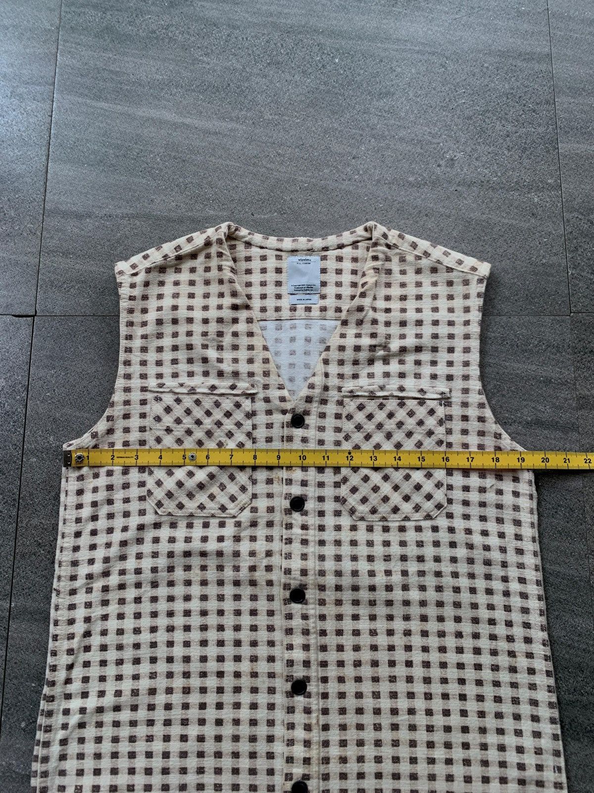 Visvim FREE TAX! Shadow Plaid Sleeveless Shirt Size US M / EU 48-50 / 2 - 14 Thumbnail