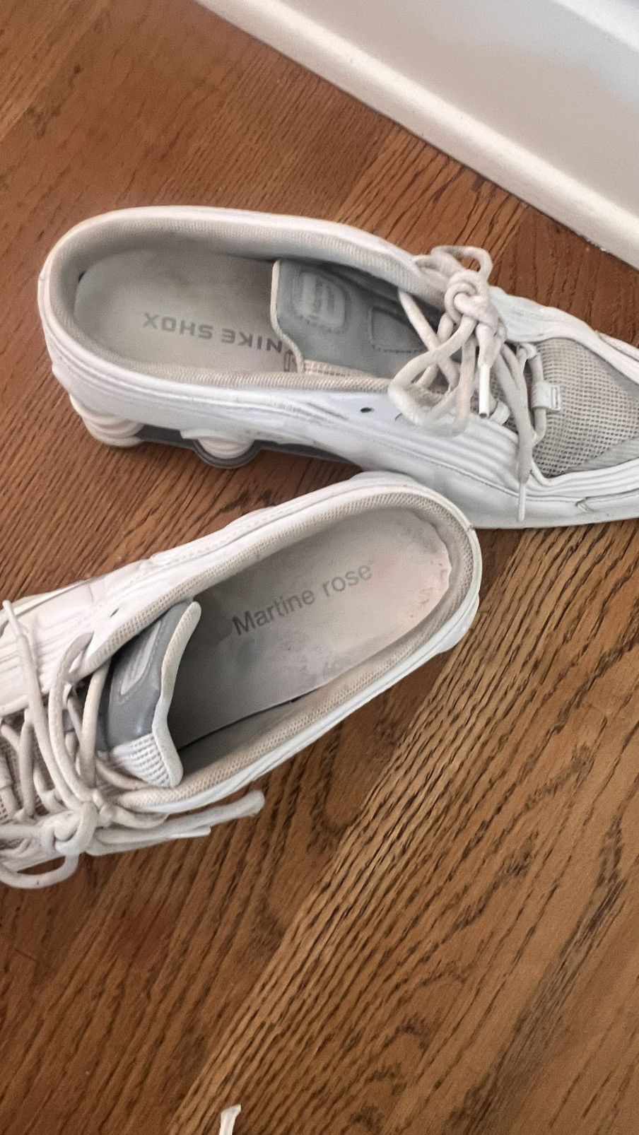 Martine Rose × Nike 2022 Nike Shox MR4 Mule Martine Rose White Size 42 Size US 9.5 / EU 42-43 - 4 Thumbnail