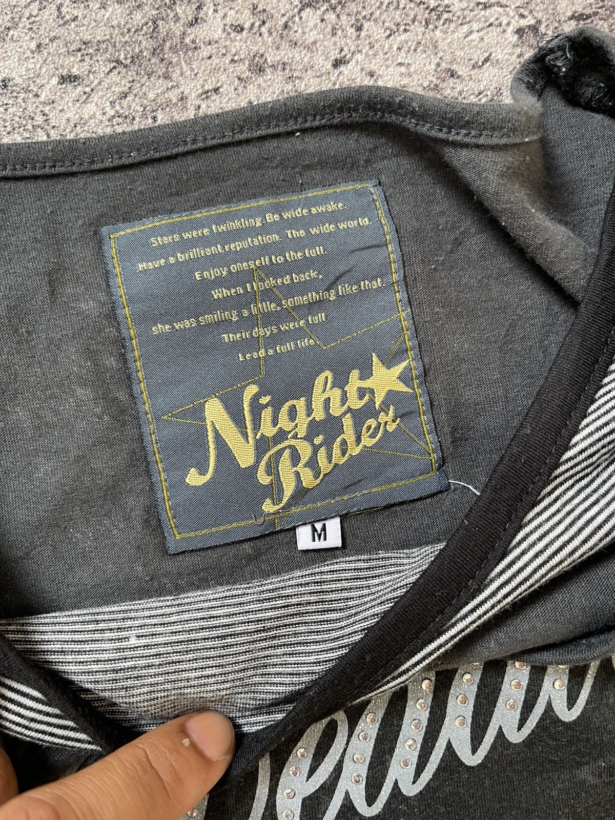 Japanese Brand Y2K Night Rider double layer ifsixwasnine longsleeve Size US M / EU 48-50 / 2 - 6 Thumbnail