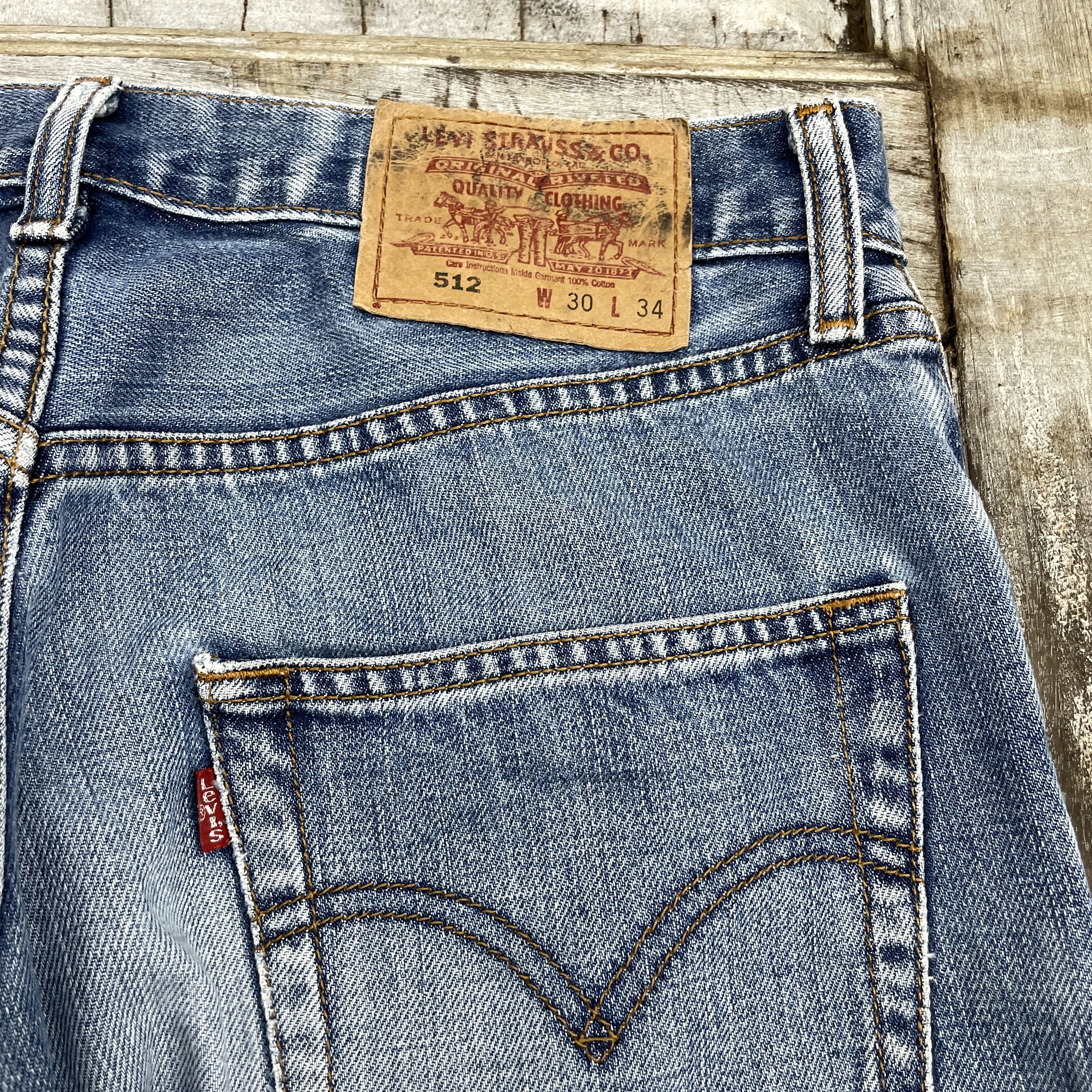 Levi's Vintage Levi's 512 Faded Distressed Jeans-WC317 Size US 30 / EU 46 - 8 Thumbnail