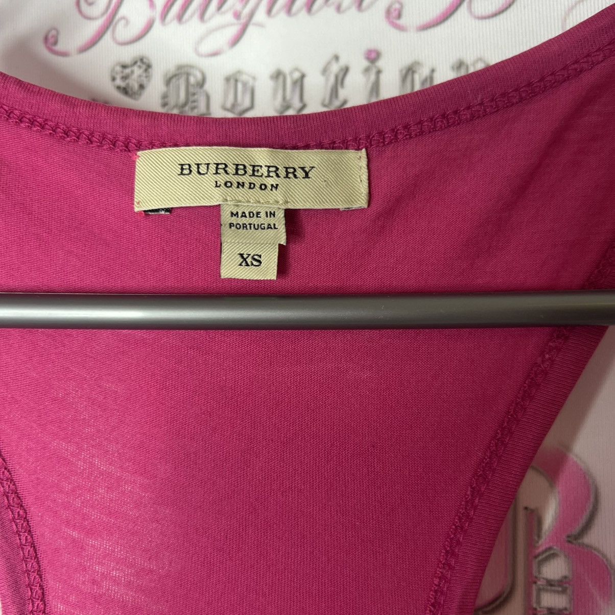 Burberry Burberry tank top pink racerback classic logo Size S / US 4 / IT 40 - 4 Thumbnail