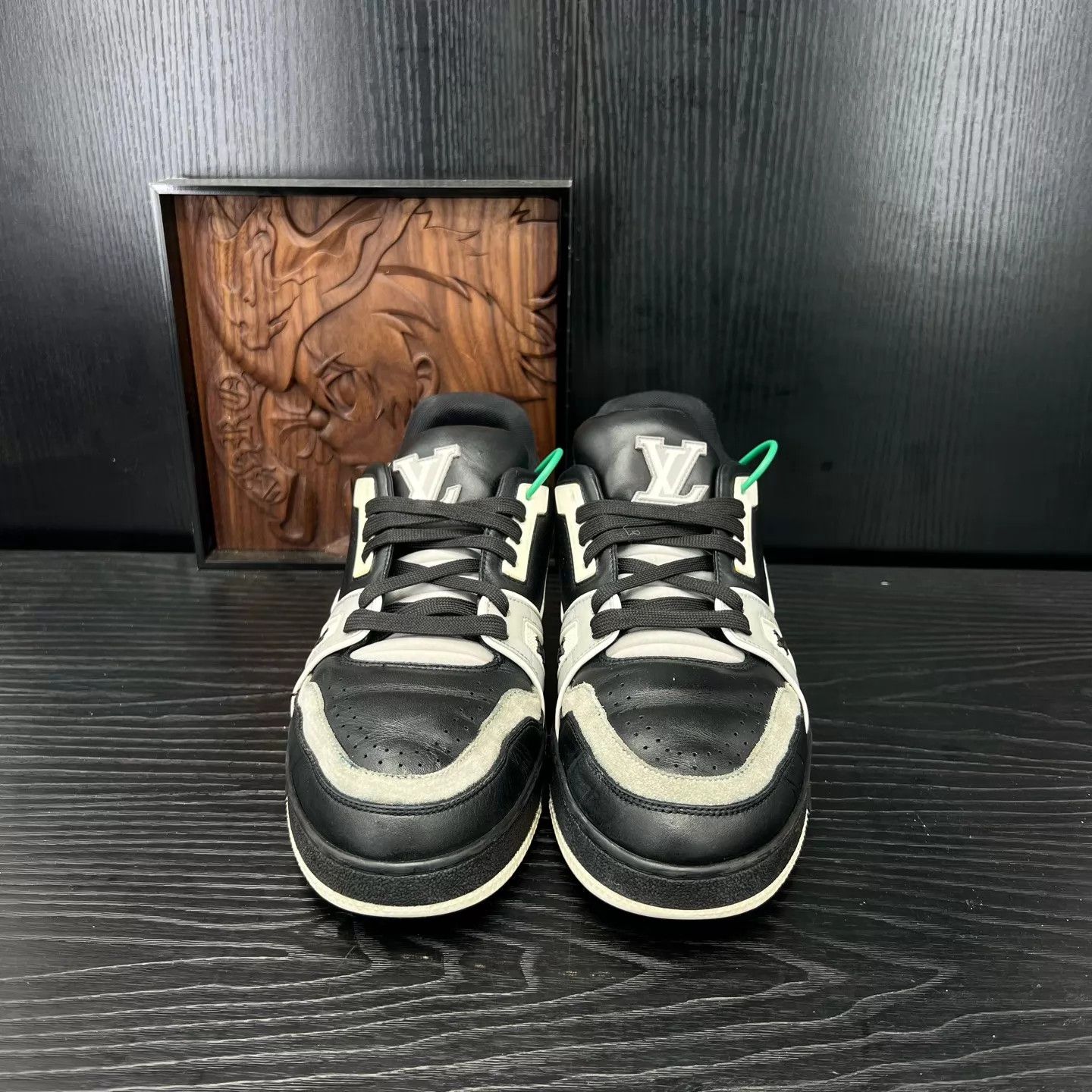 Louis Vuitton LV Trainer Black Cement US7/EUR41 Original Box Size US 8 / EU 41 - 6 Thumbnail