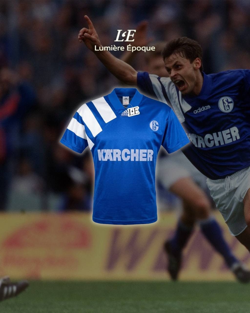 Adidas Vintage Mens Adidas 1994-96 Schalke 04 Home Jersey Size M Size US M / EU 48-50 / 2 - 1 Thumbnail