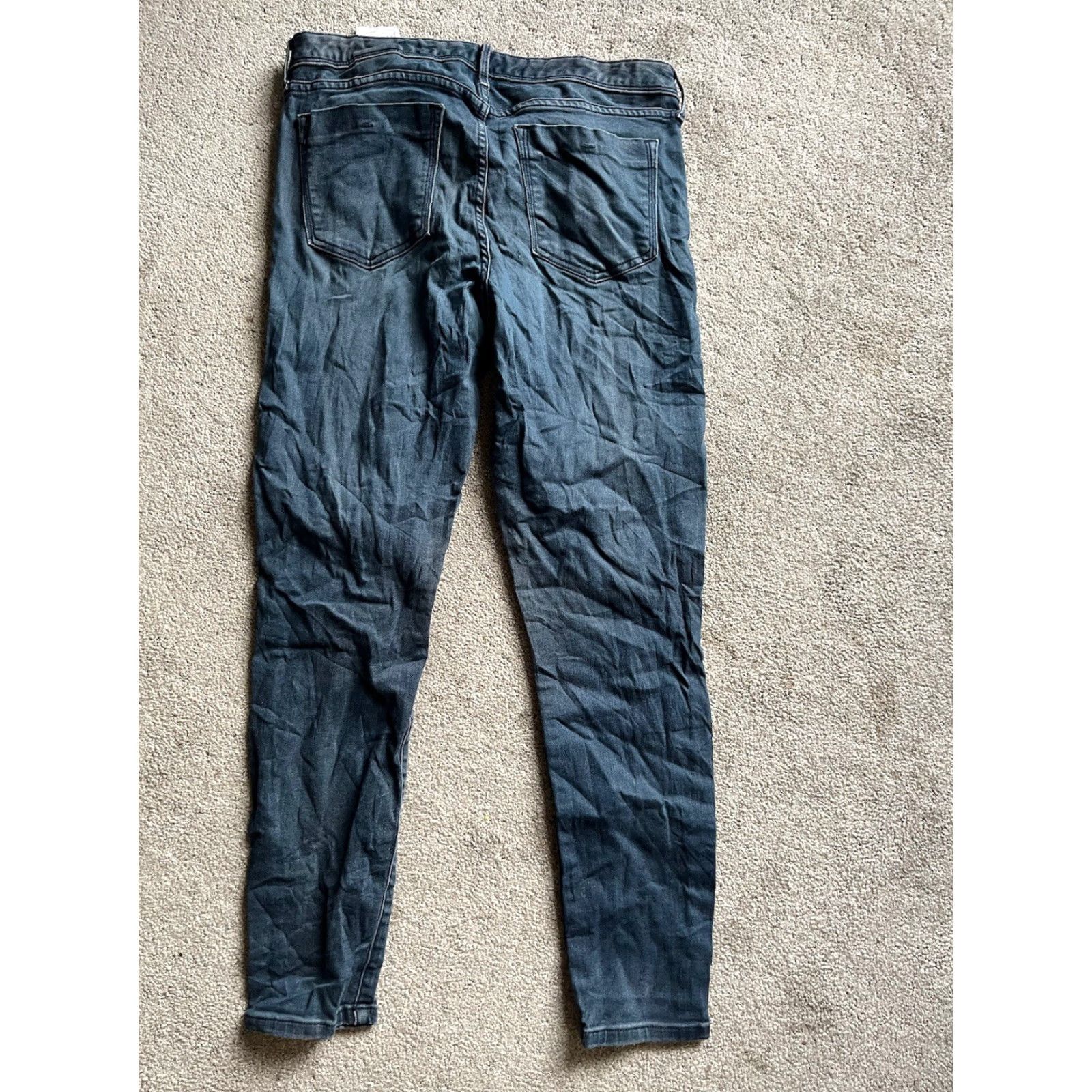 Banana Republic Banana Republic Jeans Women's Skinny Denim Blue 29 Regular 29 in Cotton Blend Dark Wash Low Rise 30 in Inseam Slim Type Jeans Womens Size 29" - 3 Thumbnail