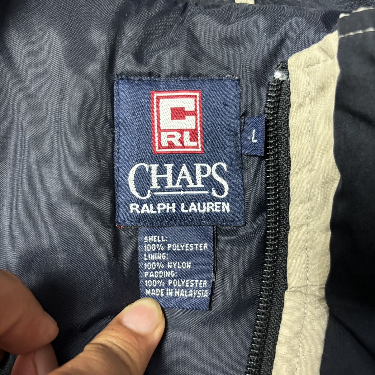 Chaps Ralph Lauren × Designer Vintage Chaps Ralph Lauren Light Jacket Mens Size US L / EU 52-54 / 3 - 3 Thumbnail