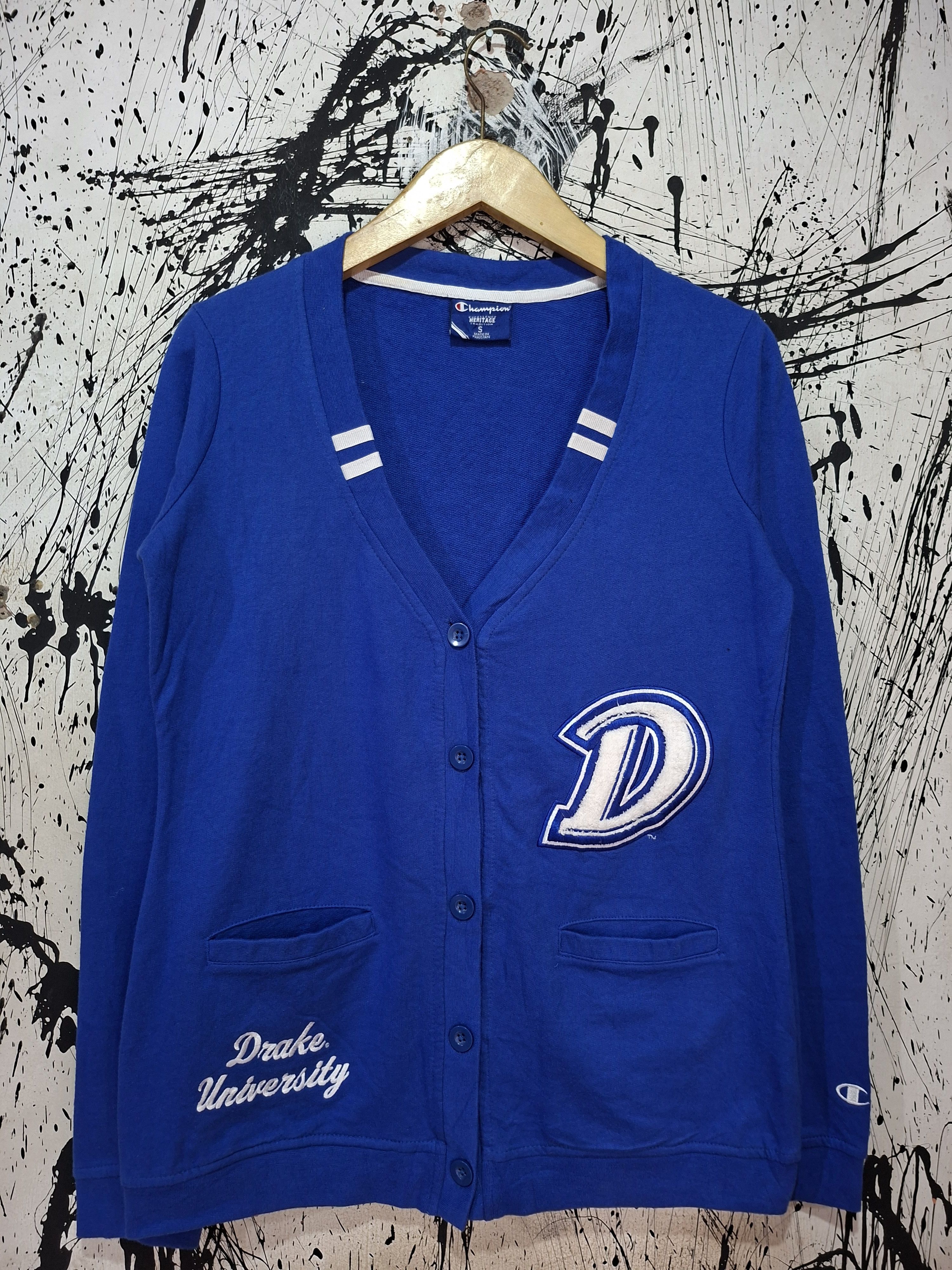 Champion CHAMPION X DRAKE UNIVERSITY ROYAL BLUE CARDIGAN Size US M / EU 48-50 / 2 - 1 Thumbnail