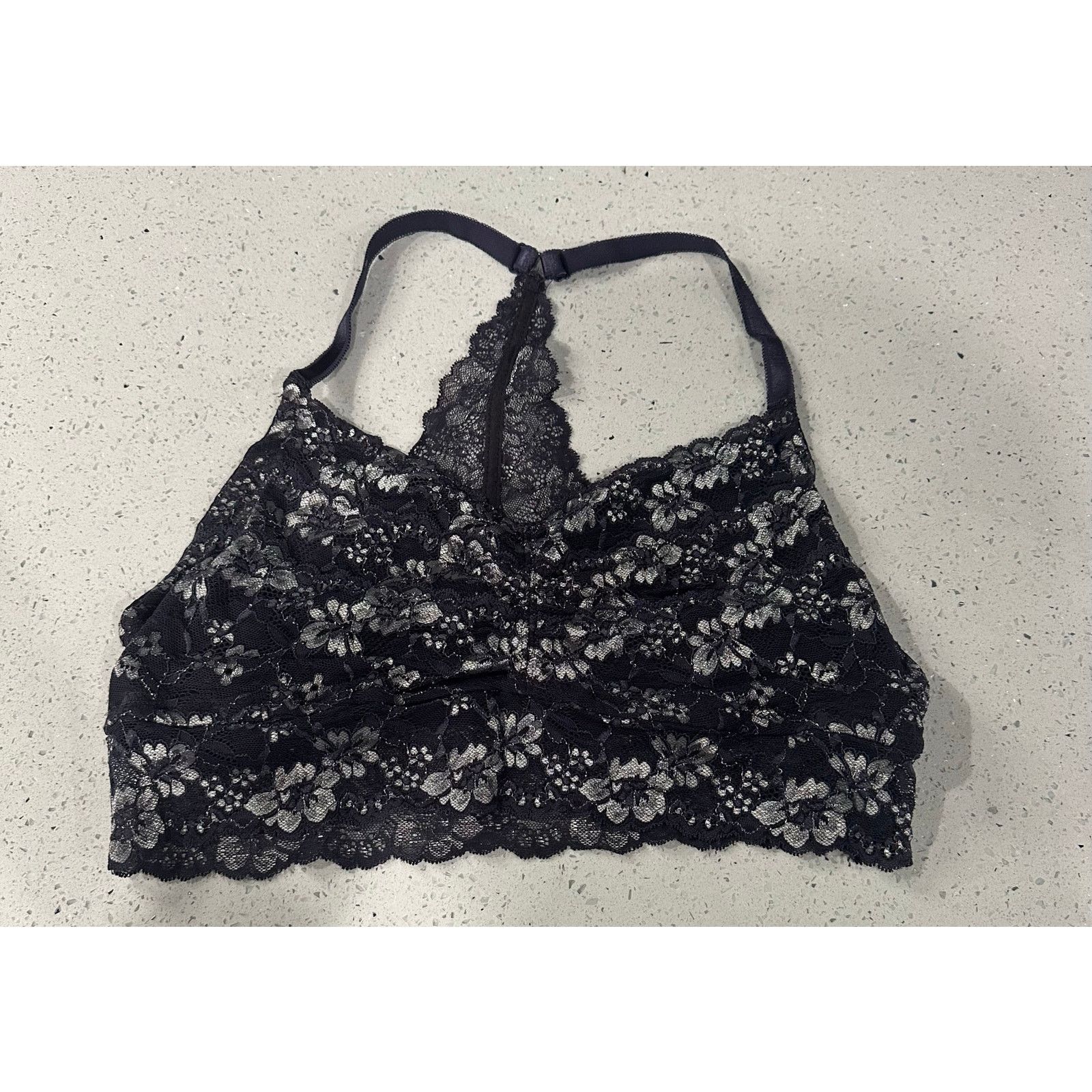 Other Maurices Women's Black Lace Unlined Racerback Bralette Sz 1 Size ONE SIZE - 1 Thumbnail