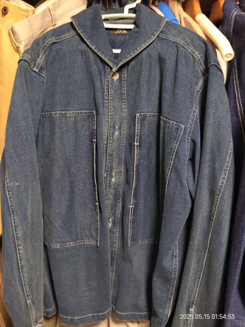 RRL Ralph Lauren RRL Ralph Lauren Round neck navy jacket Size US XL / EU 56 / 4 - 1 Thumbnail