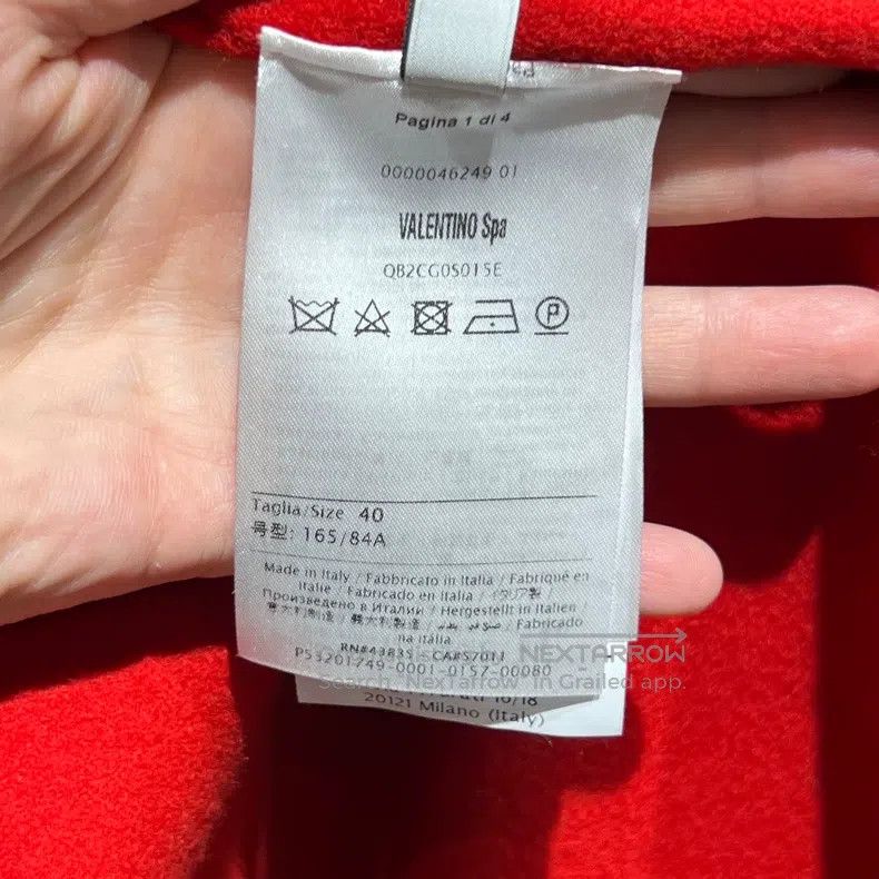 Valentino Valentino Red reversible wool cape coat Size S / US 4 / IT 40 - 4 Thumbnail