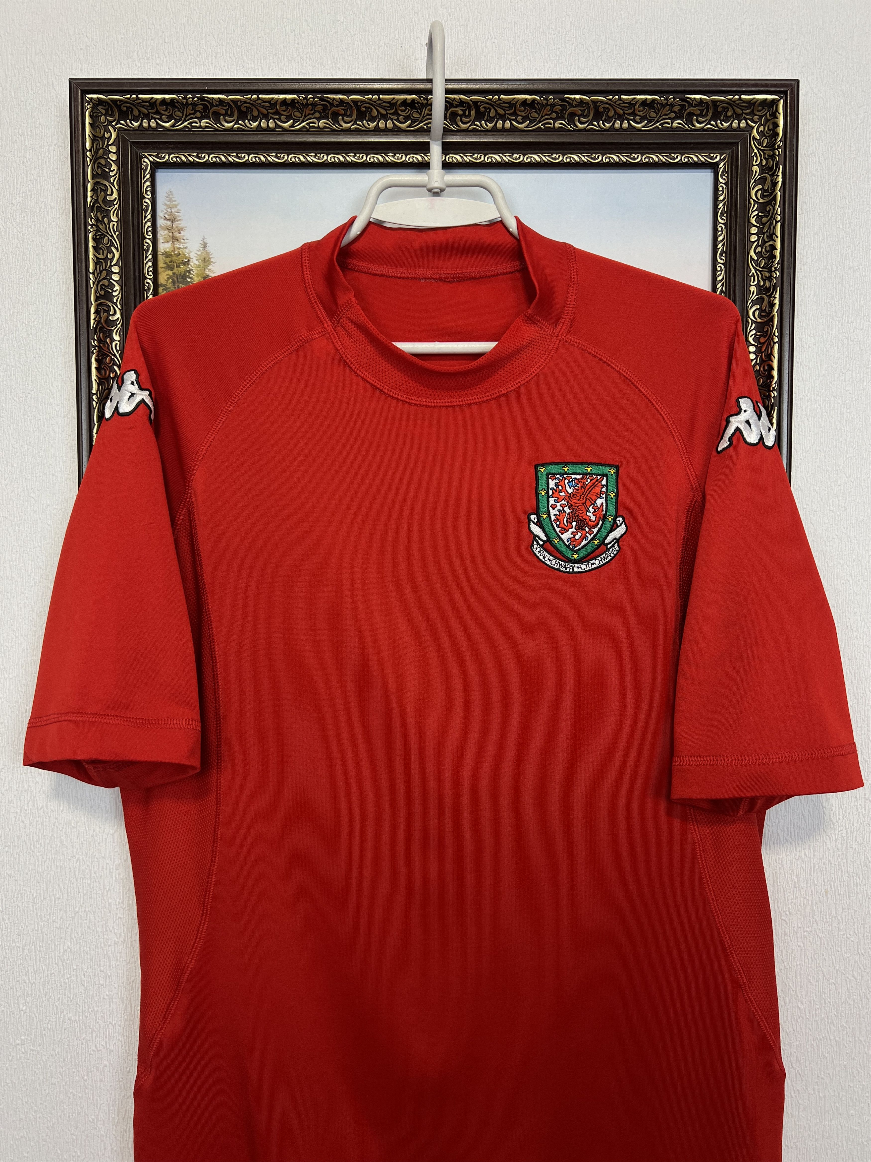 Kappa Wales Home football shirt 2002 Soccer Red Jersey Trikot Rare Size US M / EU 48-50 / 2 - 2 Thumbnail