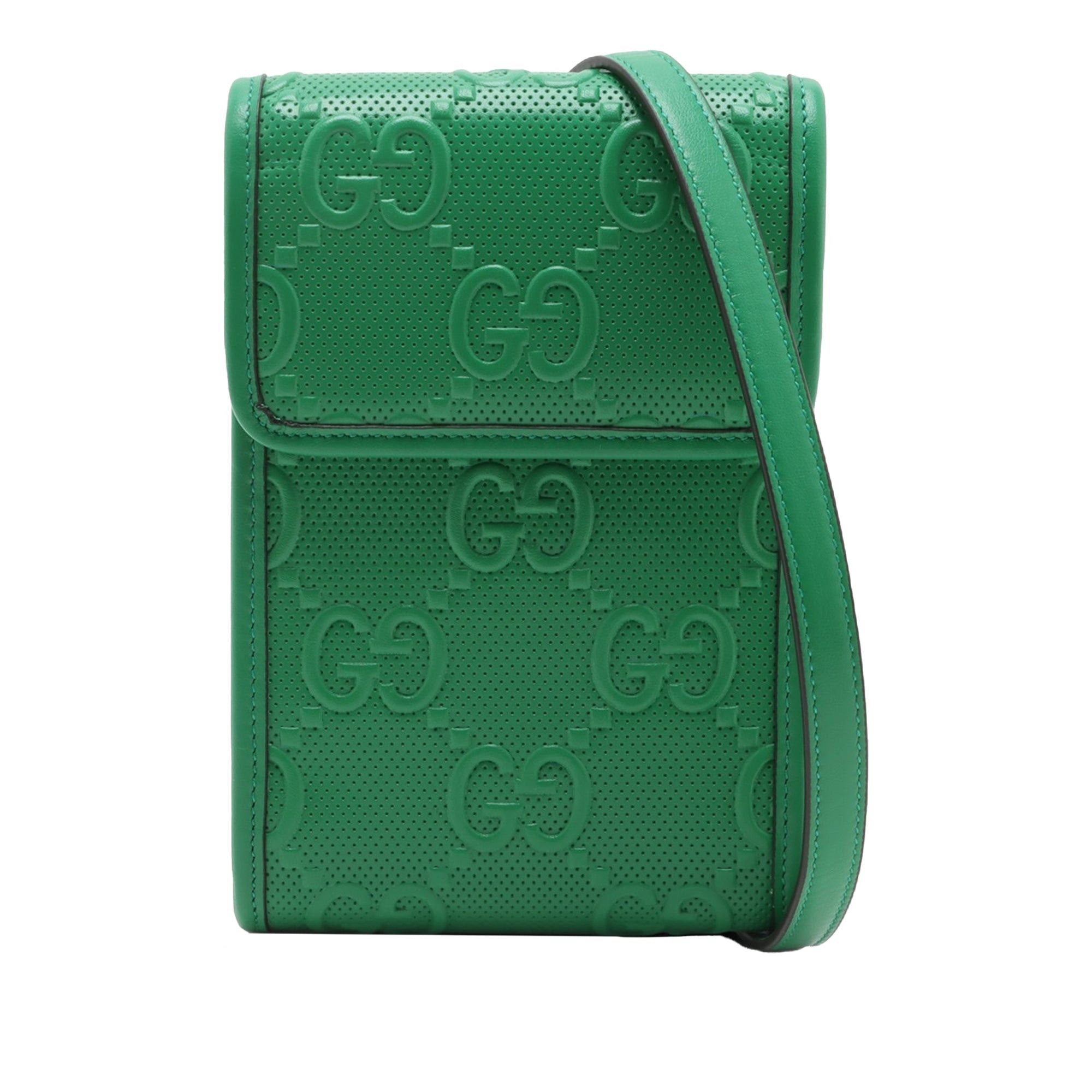 GG Embossed Flap Crossbody