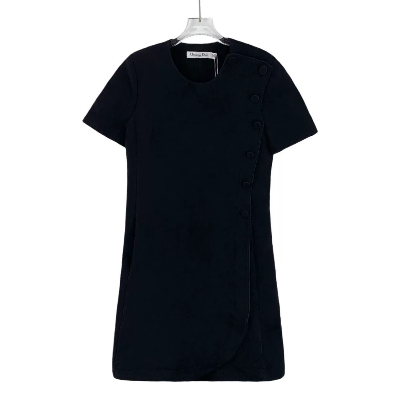 Dior dior black cotton short sleeve dress Size US 34 / EU 50 - 1 Thumbnail