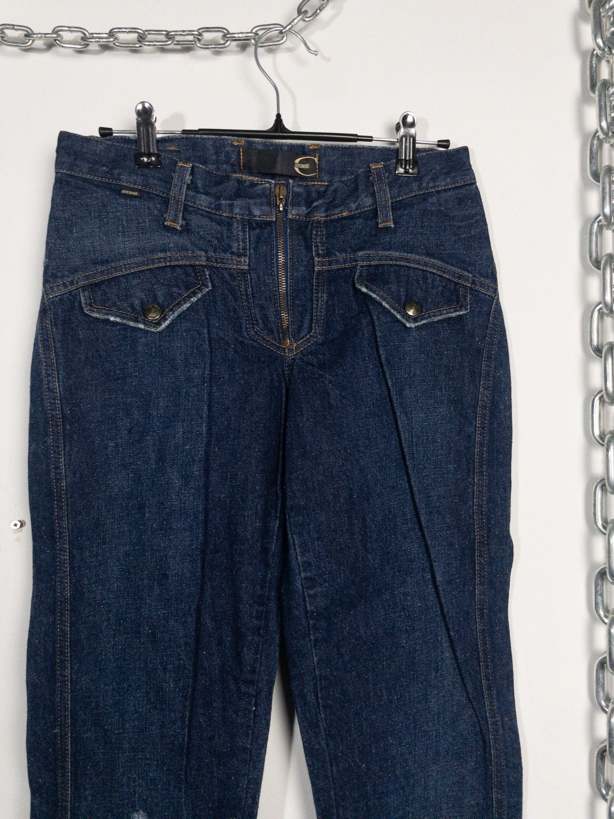 Just Cavalli Just Cavalli Straight Leg Jeans Front Facing Pockets Size US 29 - 3 Thumbnail