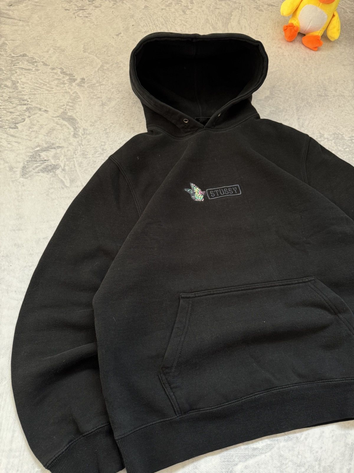 Stussy × Vintage STUSSY CENTER HUFT LOGO OVERSIZE BAGGY FIT HOODIE Size US M / EU 48-50 / 2 - 2 Thumbnail