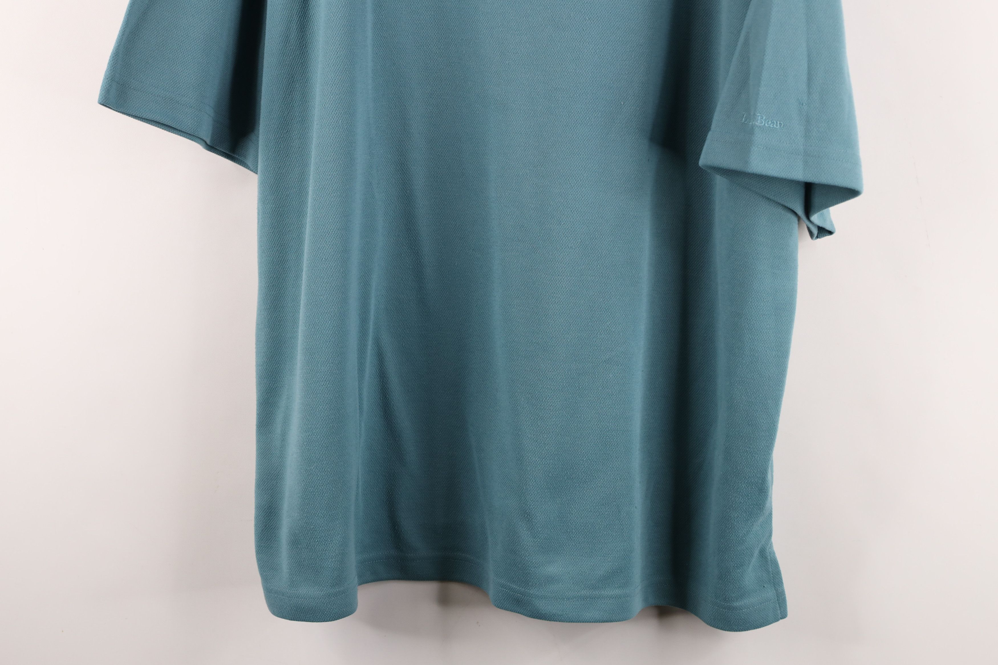 L.L. Bean Vintage 90s LL Bean Spell Out Thermal Waffle Knit T-Shirt Size US XL / EU 56 / 4 - 3 Thumbnail