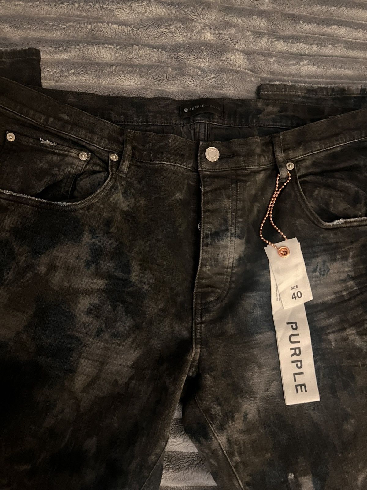 Purple Brand Purple Brand P001 Marbled Jeans Size US 40 / EU 56 - 4 Thumbnail