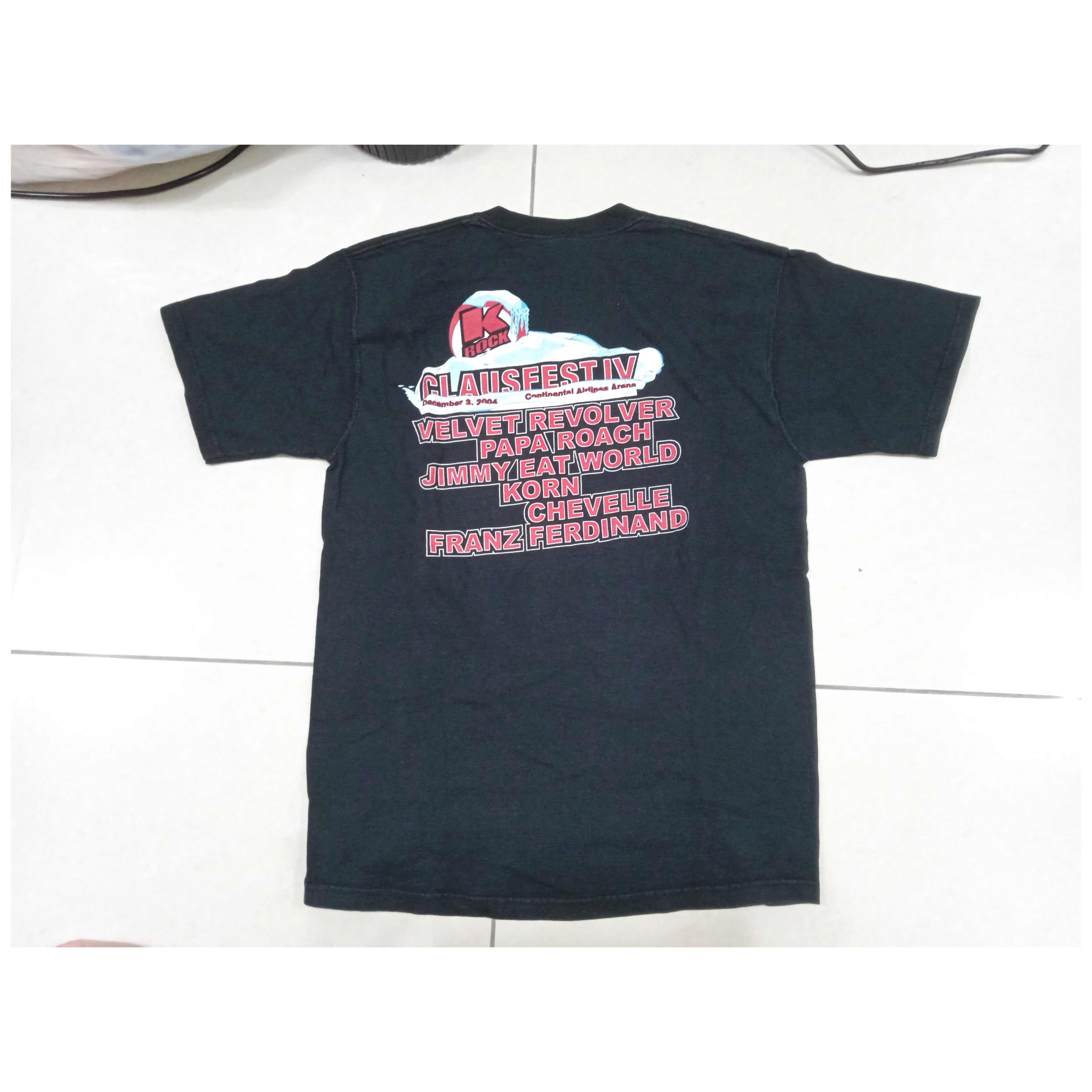 image of Band Tees x Vintage K Rock Clausfest 2004 Velvet Revolver Korn T Shirt in Black, Men's (Size Medium