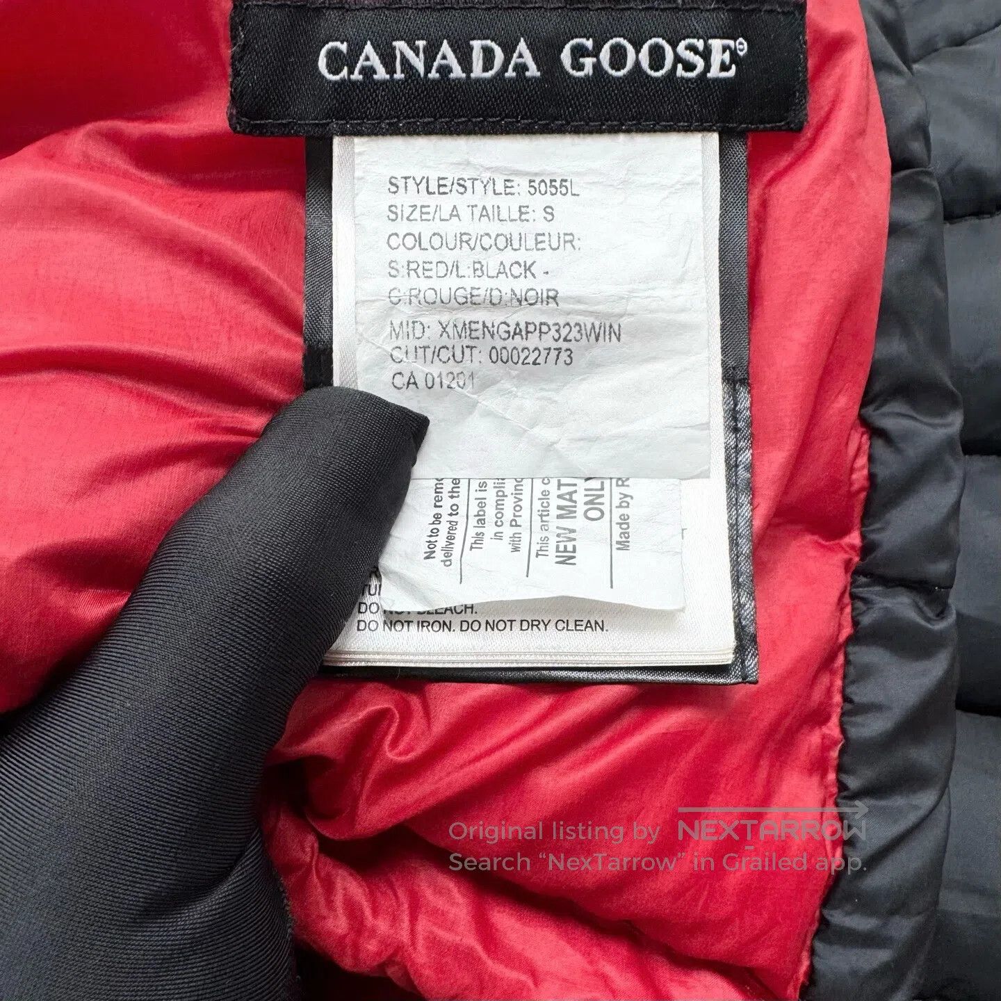 Canada Goose Canada Goose Red Ribbed Stripe Sleeve Logo Hooded Lightwei Size US S / EU 44-46 / 1 - 5 Thumbnail