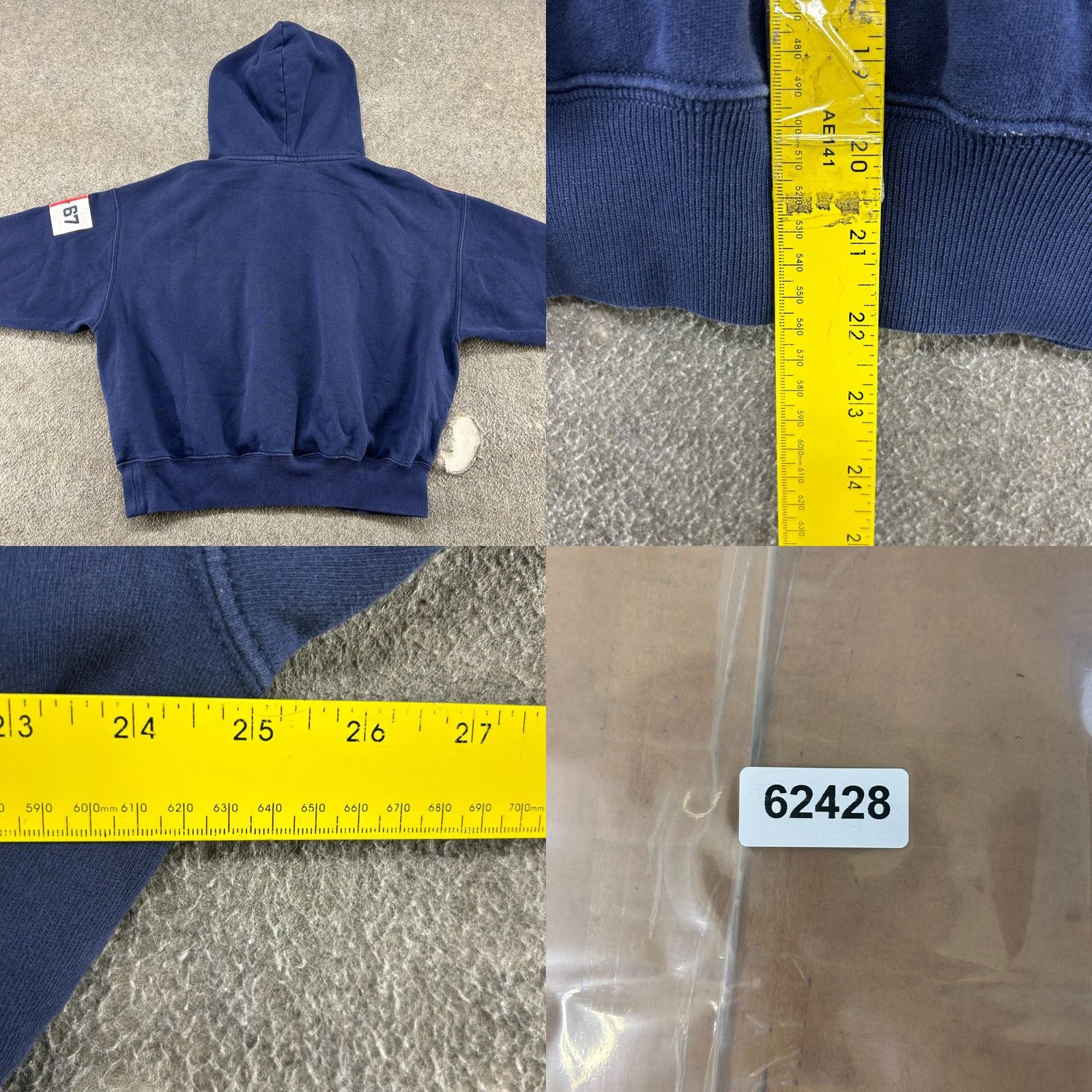Polo Ralph Lauren Polo Ralph Lauren Hoodie Womens M Blue Red Patchwork CP 93 Signal Flag Pullover Hooded Mock Neck Long Sleeve Multicolor Fleece Cotton Logo Size M / US 6-8 / IT 42-44 - 8 Thumbnail